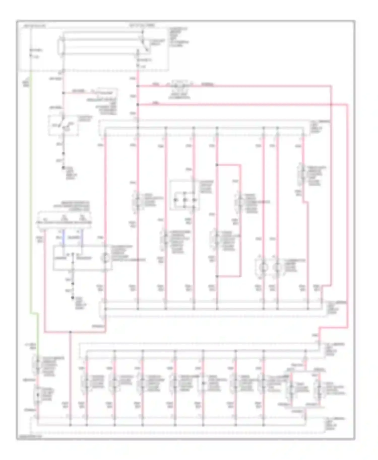Wiring diagram ill ctrl sw darker for Nissan Quest II (1999-2002) (1 of 1)