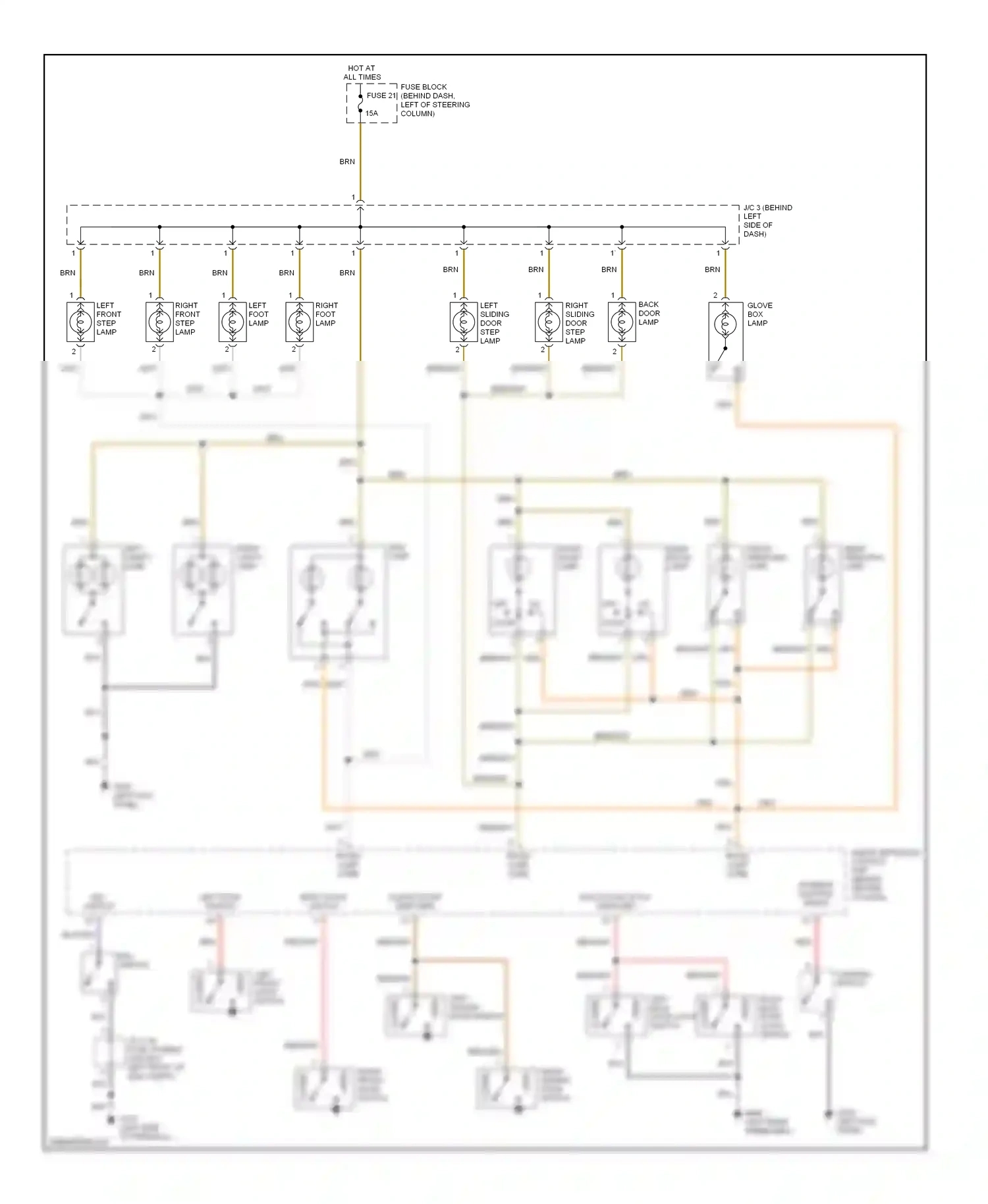 Nissan Quest II (1999-2002) lighting switch wiring diagram  (1 of 8)