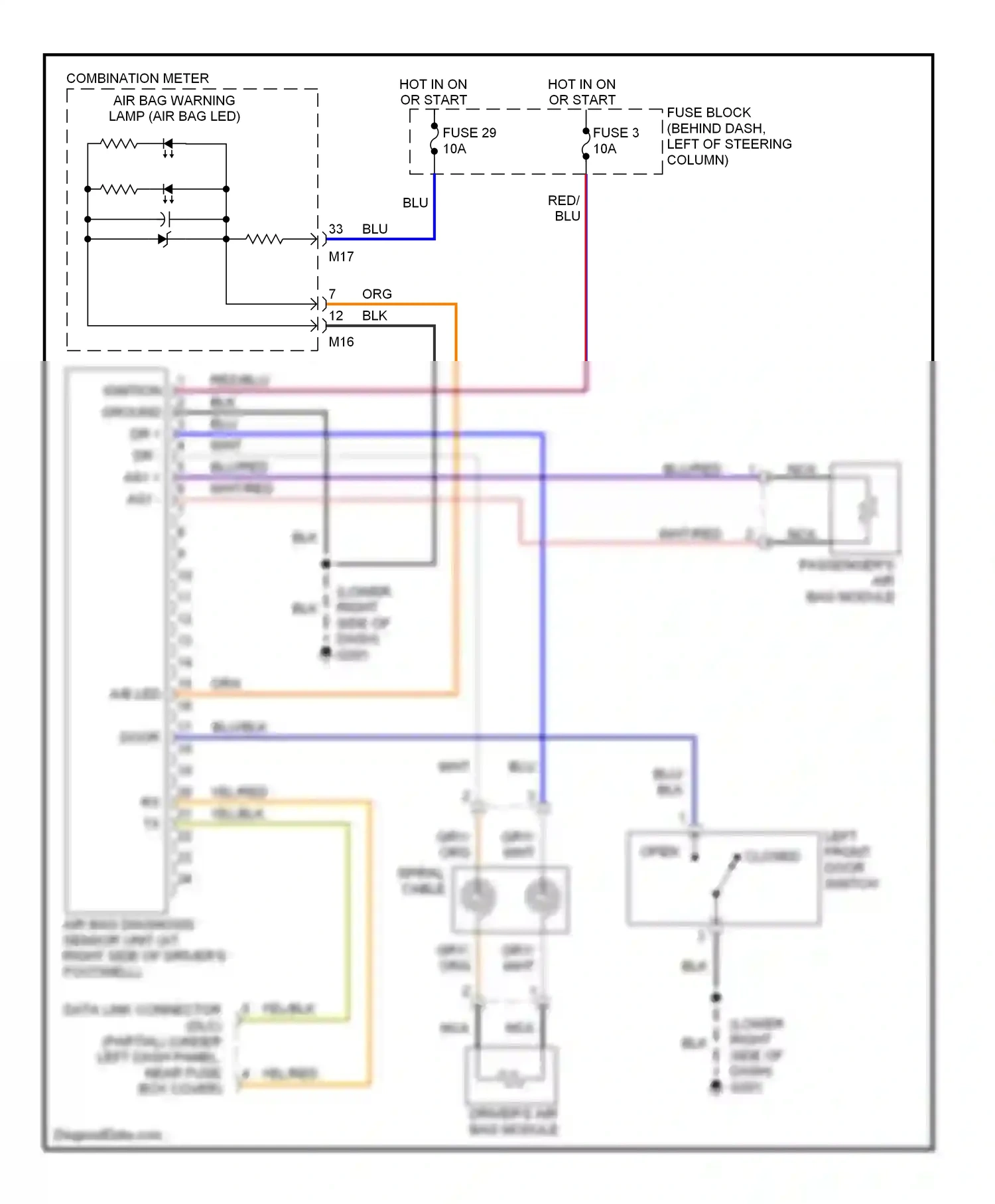 Wiring diagram nca for Nissan Quest II (1999-2002) (14 of 14)