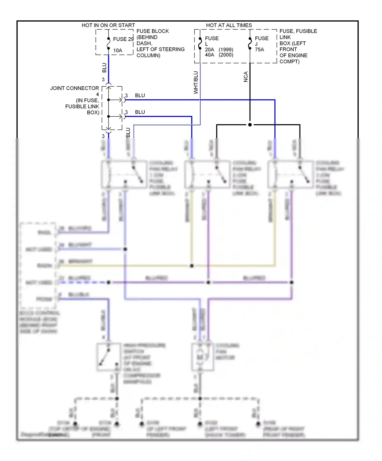 Wiring diagram nca for Nissan Quest II (1999-2002) (3 of 14)