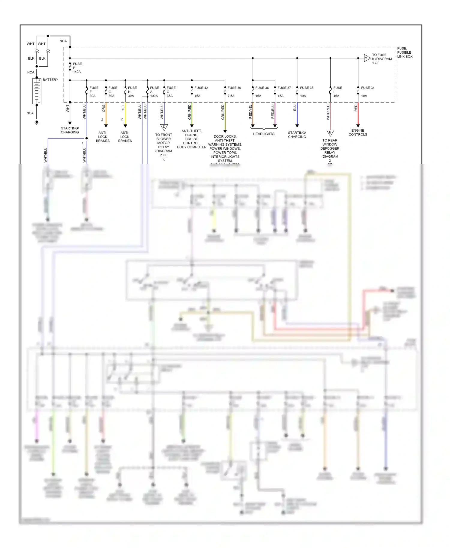 Wiring diagram nca for Nissan Quest II (1999-2002) (6 of 14)