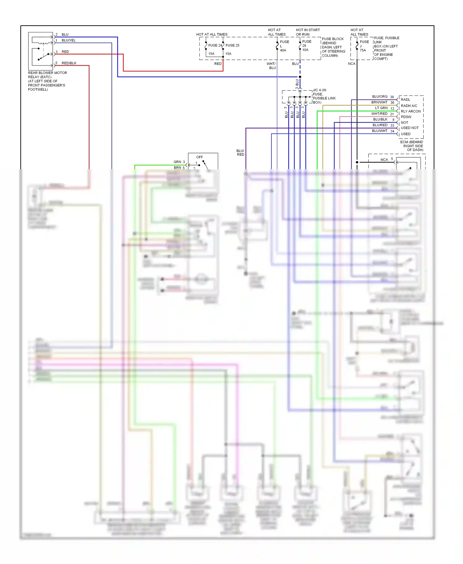 Wiring diagram nca for Nissan Quest II (1999-2002) (2 of 14)