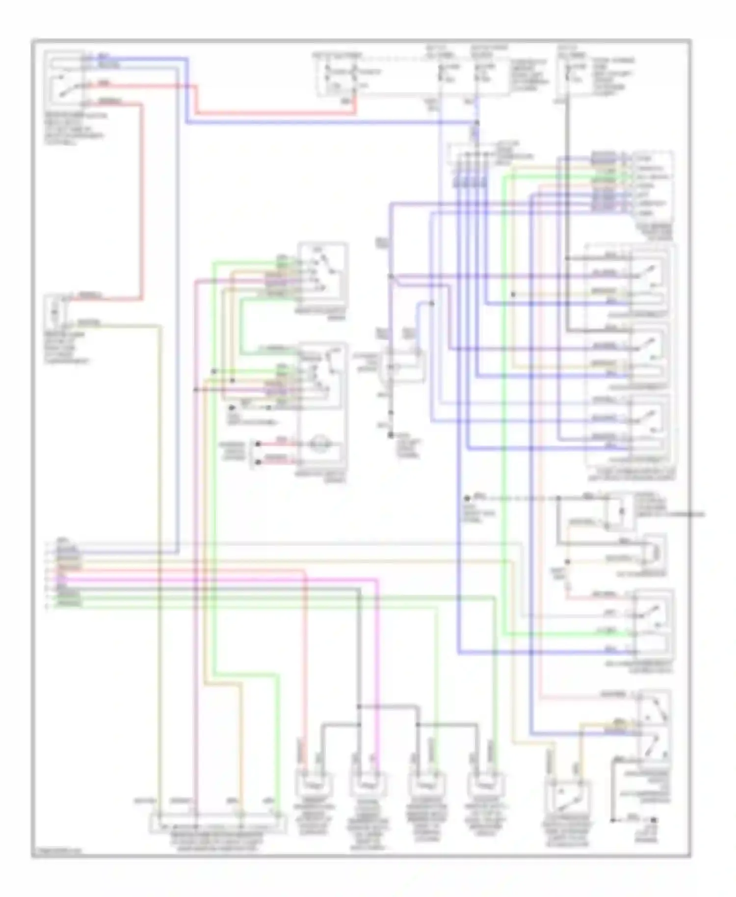Wiring diagram red for Nissan Quest II (1999-2002) (4 of 36)