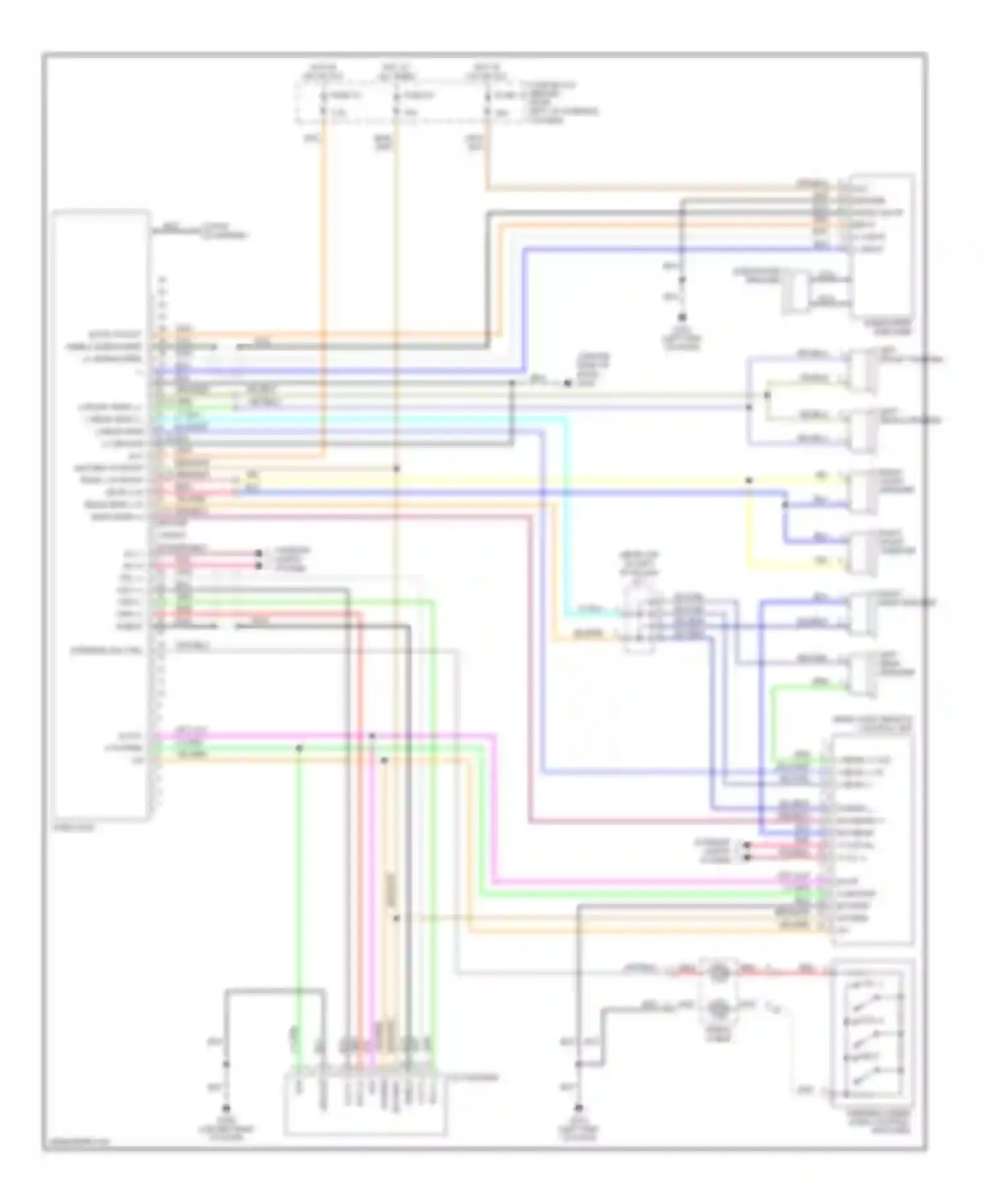 Wiring diagram right front tweeter for Nissan Quest II (1999-2002) (1 of 1)