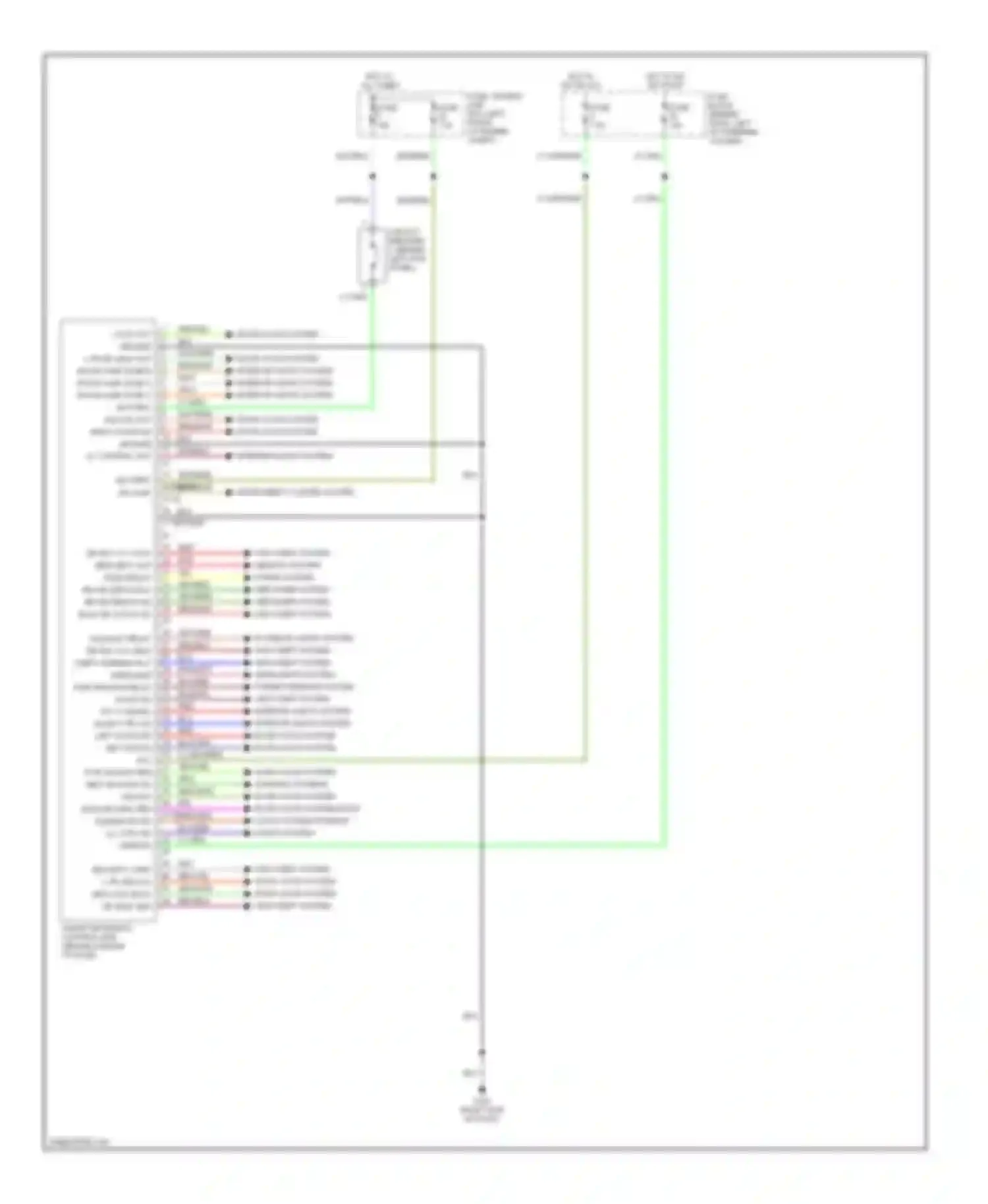 Wiring diagram security lamp l fr unlock sen lock back dr unlk sen for Nissan Quest II (1999-2002) (1 of 1)