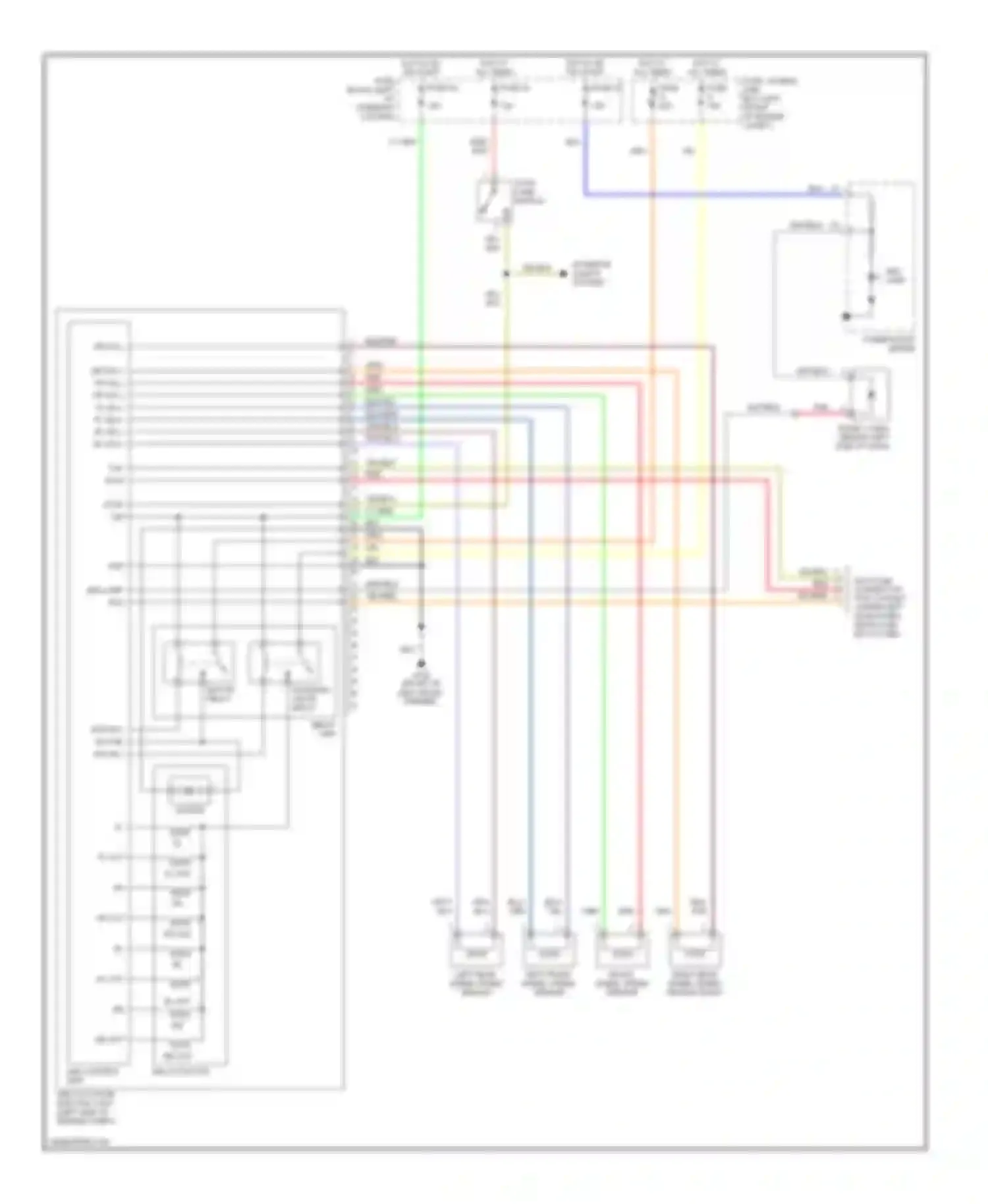 Wiring diagram stop lamp switch for Nissan Quest II (1999-2002) (1 of 1)