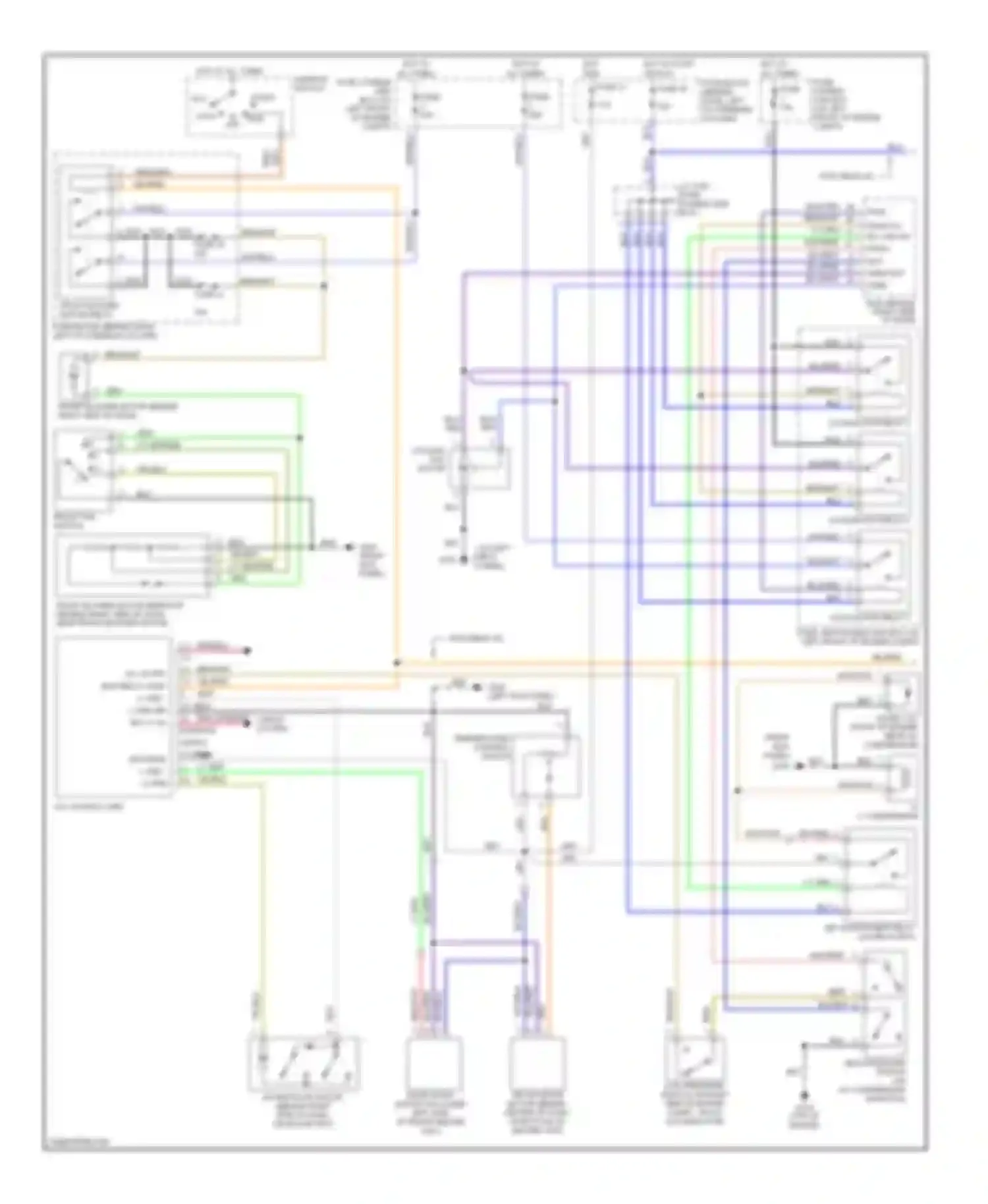 Wiring diagram top of engine) for Nissan Quest II (1999-2002) (6 of 6)