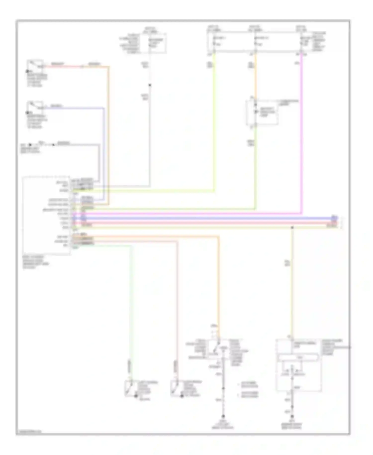 Quest Nissan III (2003-2009): Forced entry circuit (1 of 2)