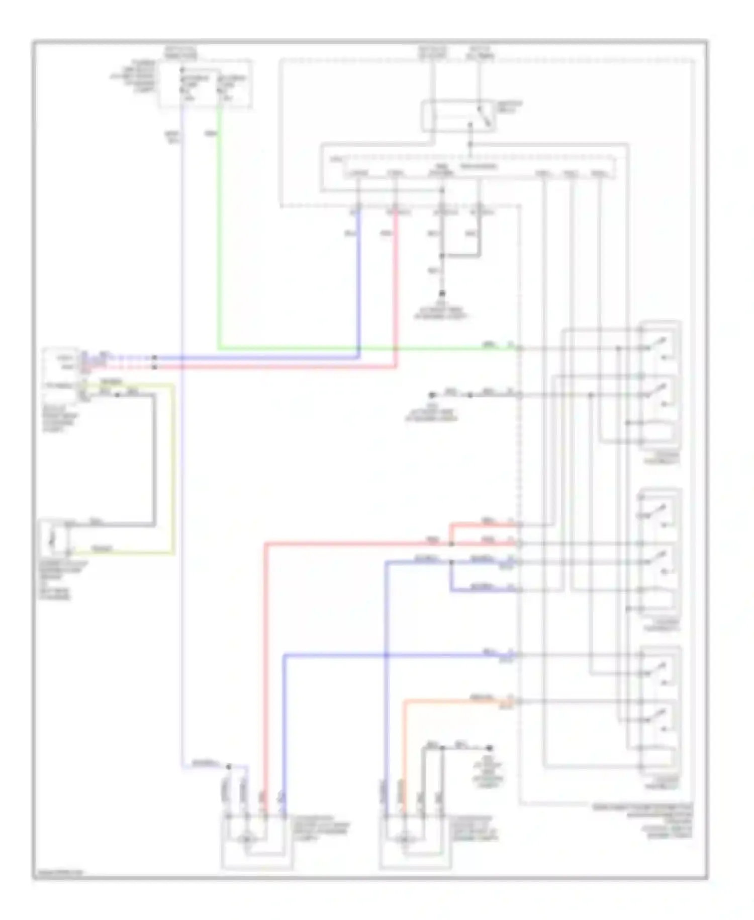 Quest Nissan III (2003-2009): Cooling fan circuit