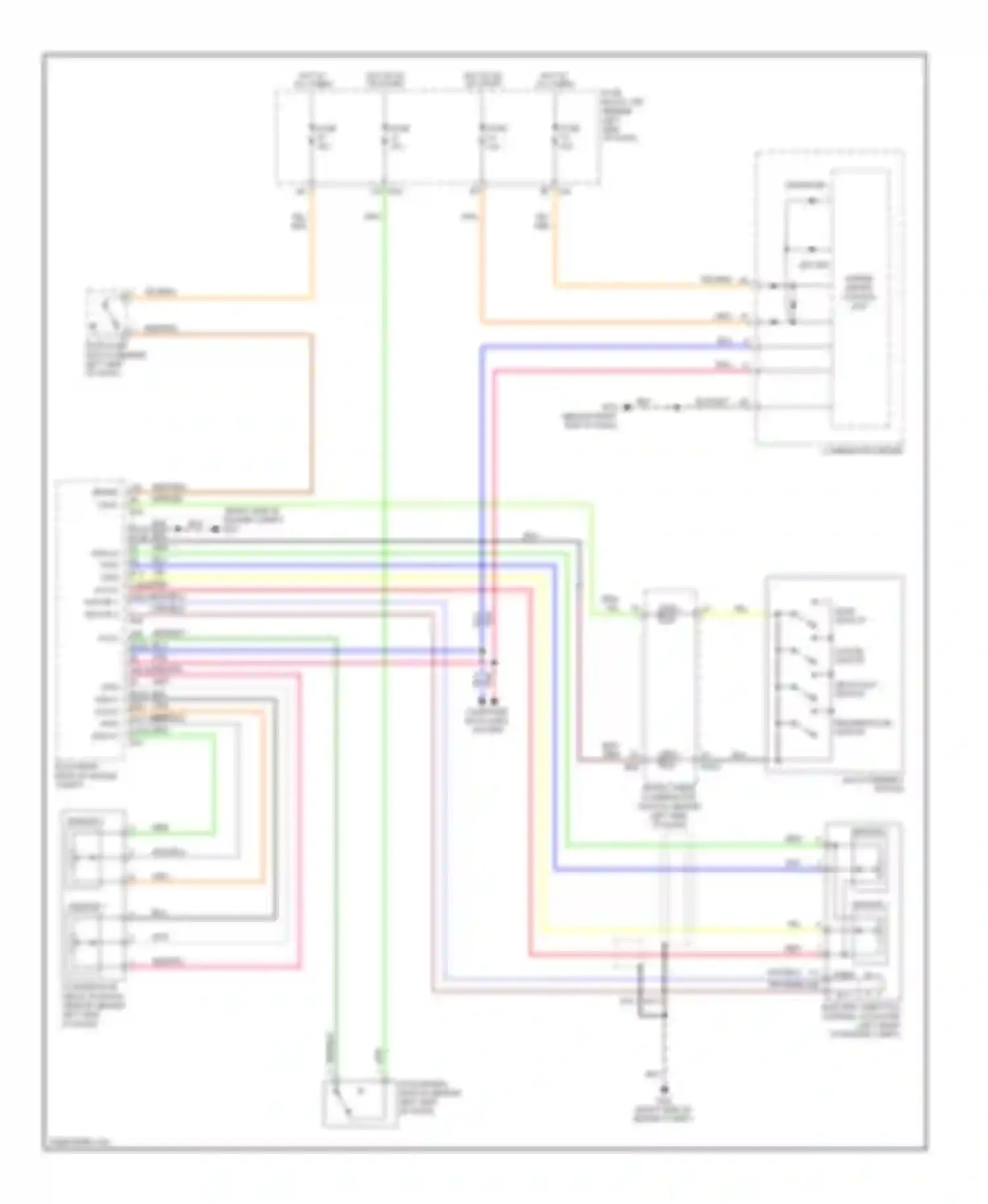 Quest Nissan III (2003-2009): Cruise control circuit