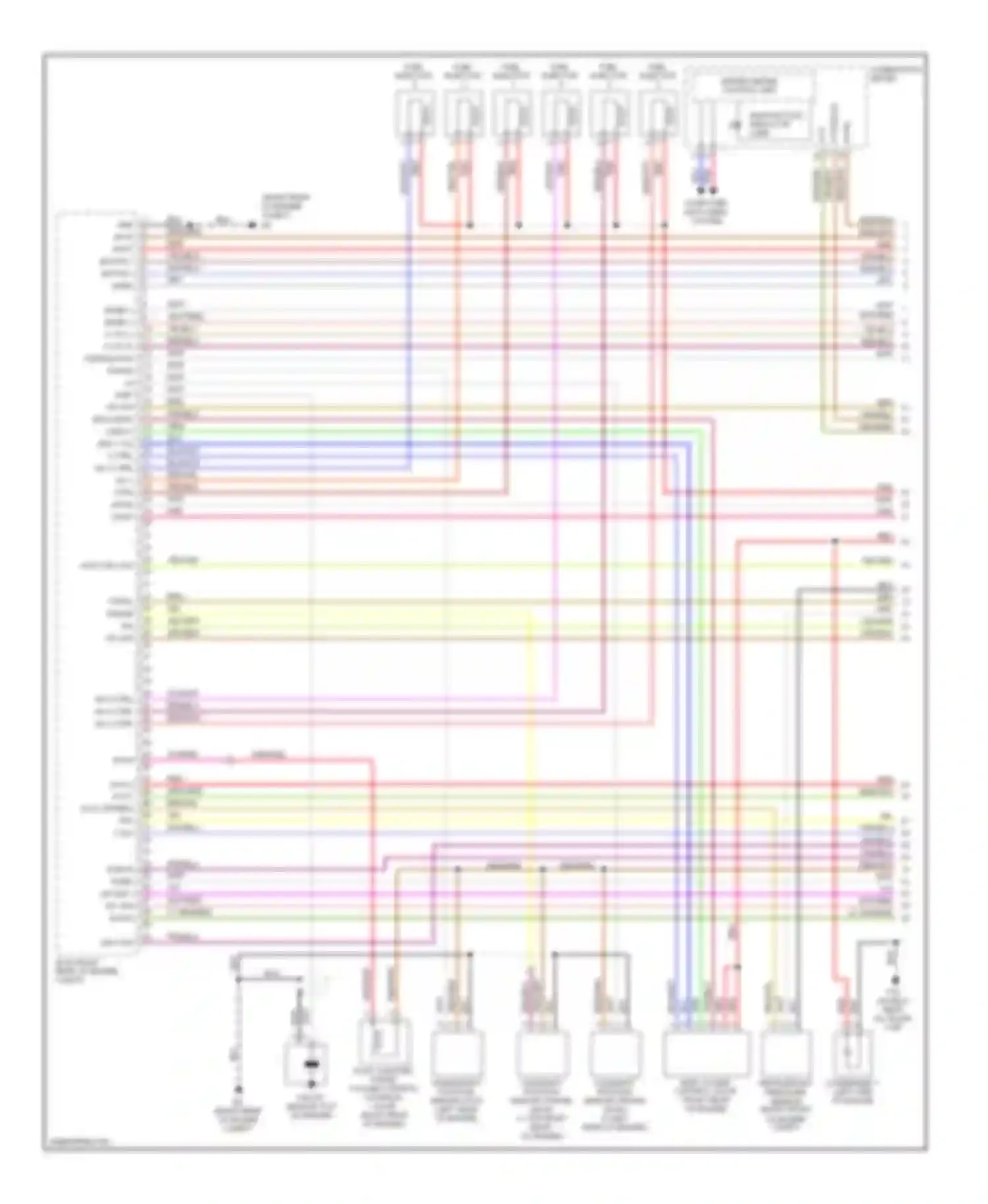 Quest Nissan III (2003-2009): Wiring diagram engine performance 3.5l (1 of 4)