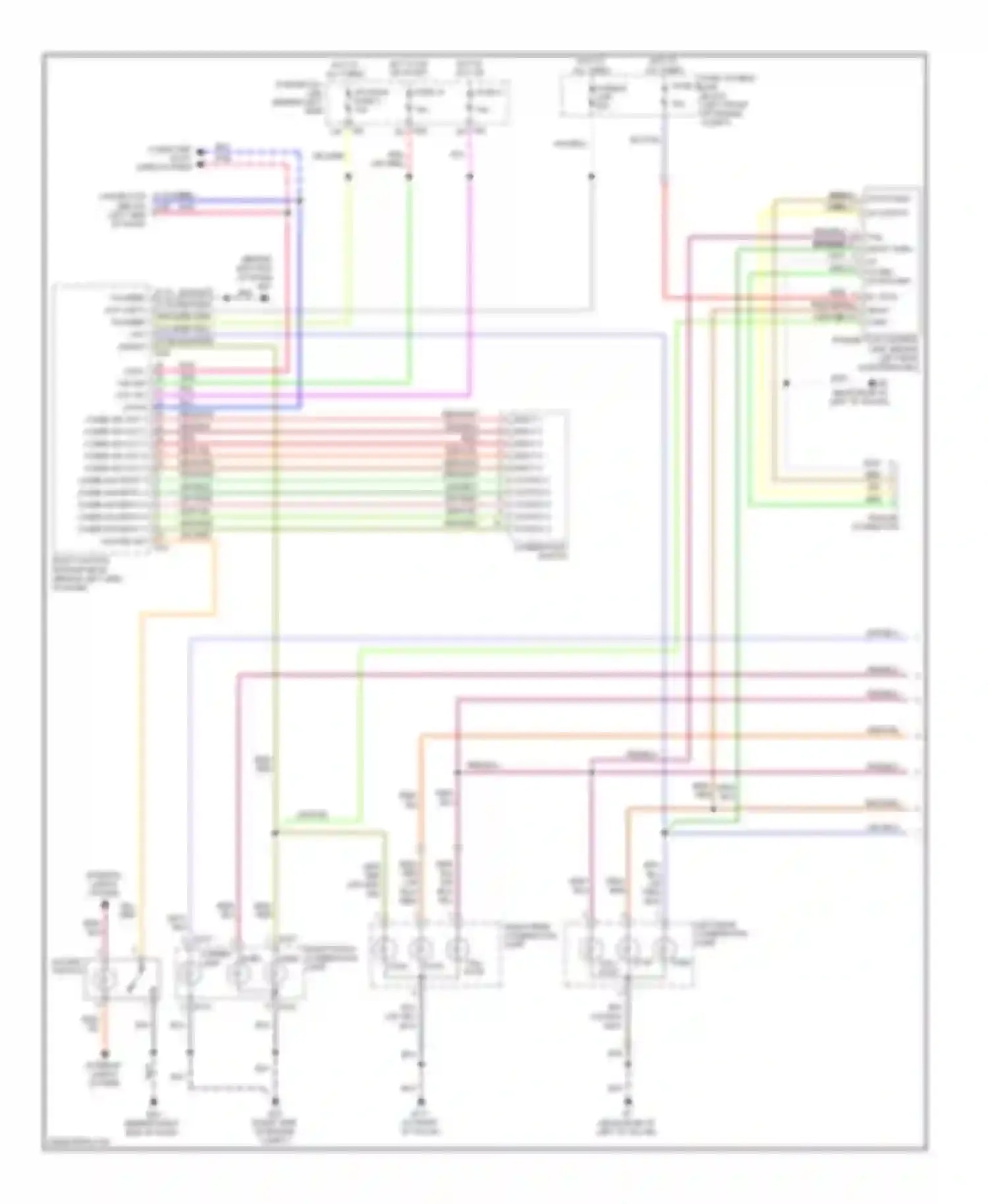 Quest Nissan III (2003-2009): Exterior lamps circuit (1 of 2)