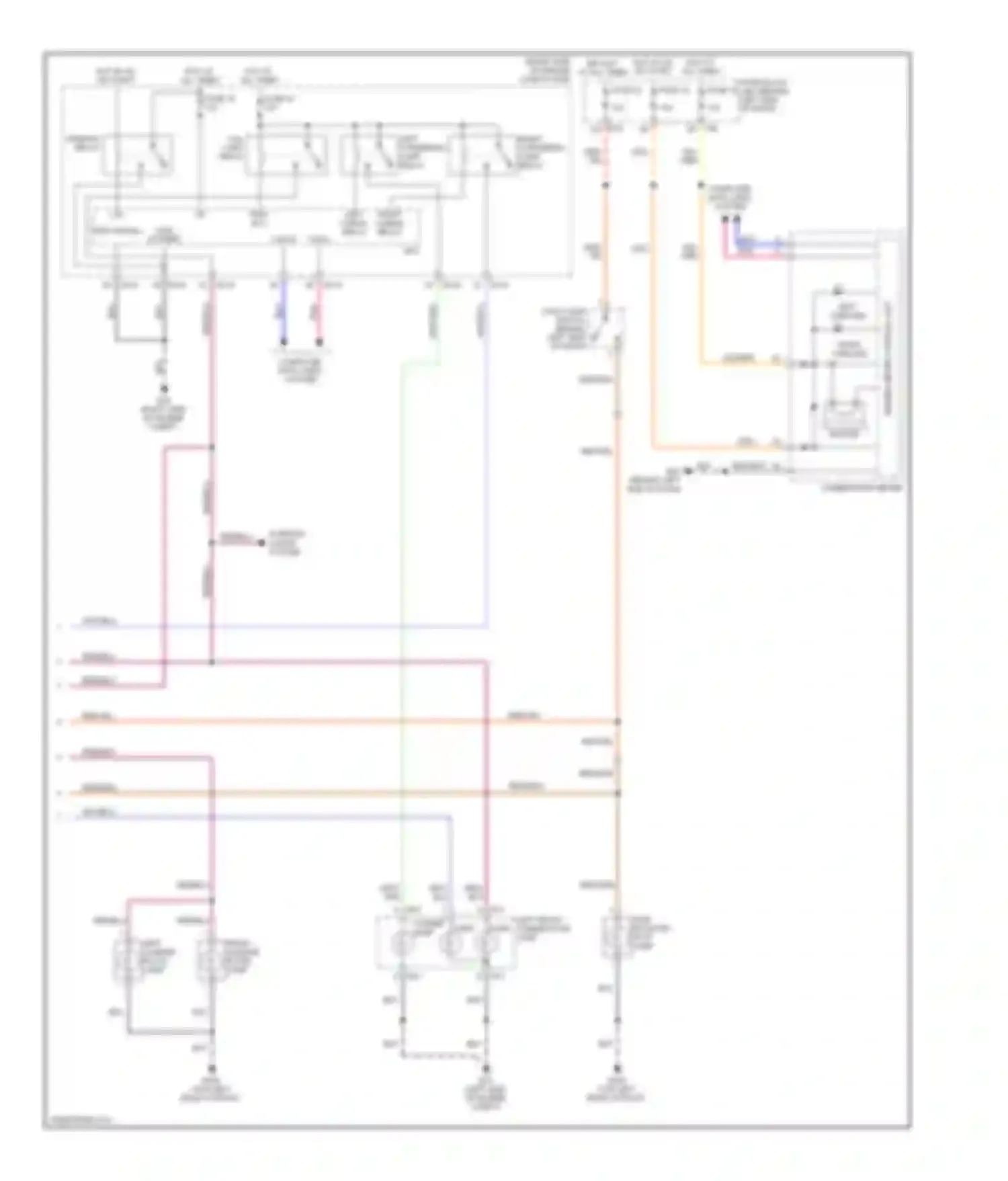 Quest Nissan III (2003-2009): Exterior lamps circuit (2 of 2)
