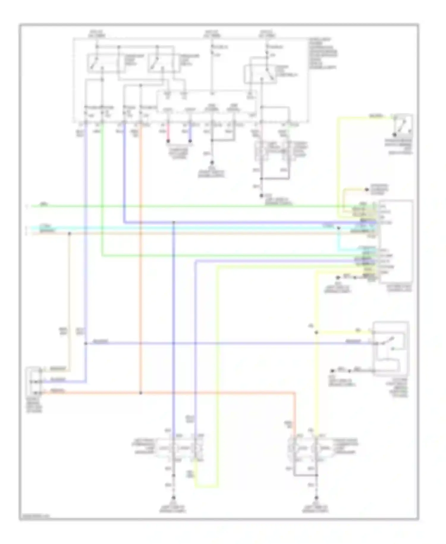 Quest Nissan III (2003-2009): Autolamps circuit, with drl (2 of 2)