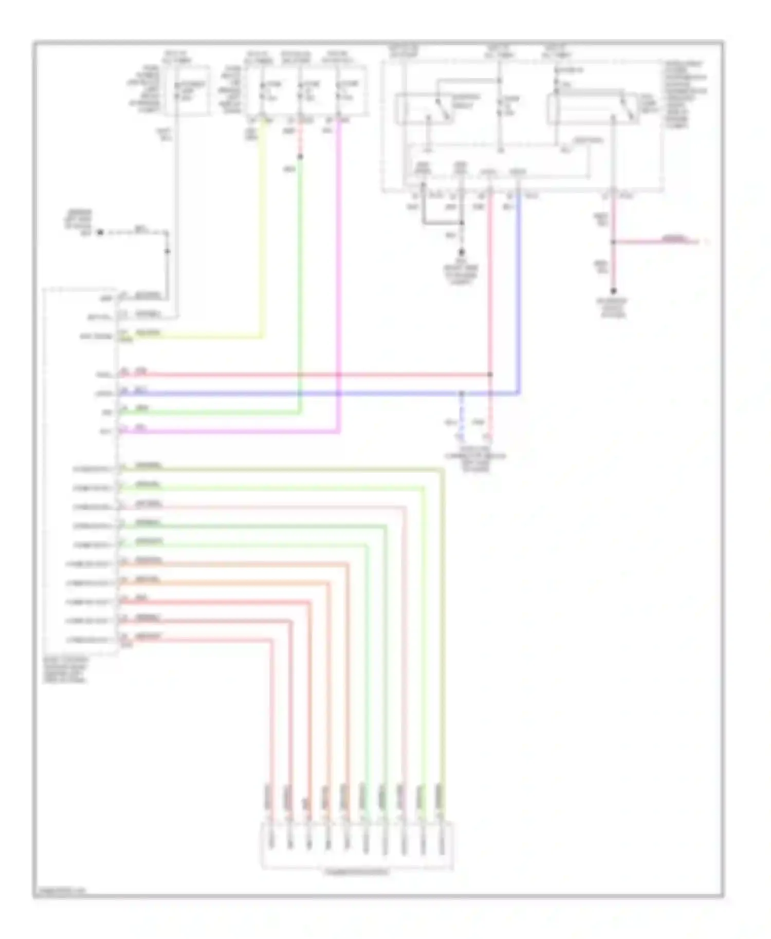 Quest Nissan III (2003-2009): Instrument illumination circuit (1 of 2)