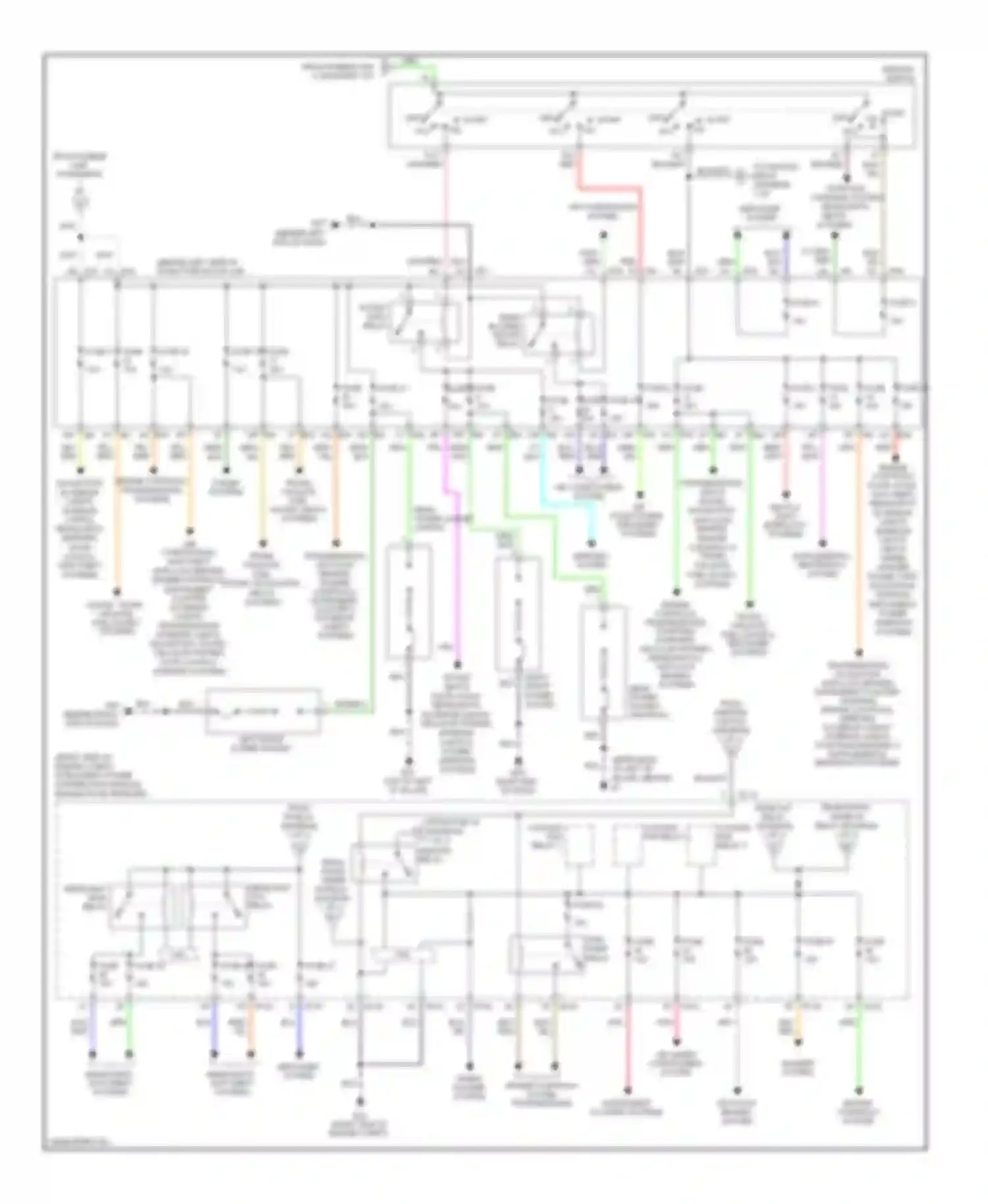 Quest Nissan III (2003-2009): Power distribution circuit (2 of 2)