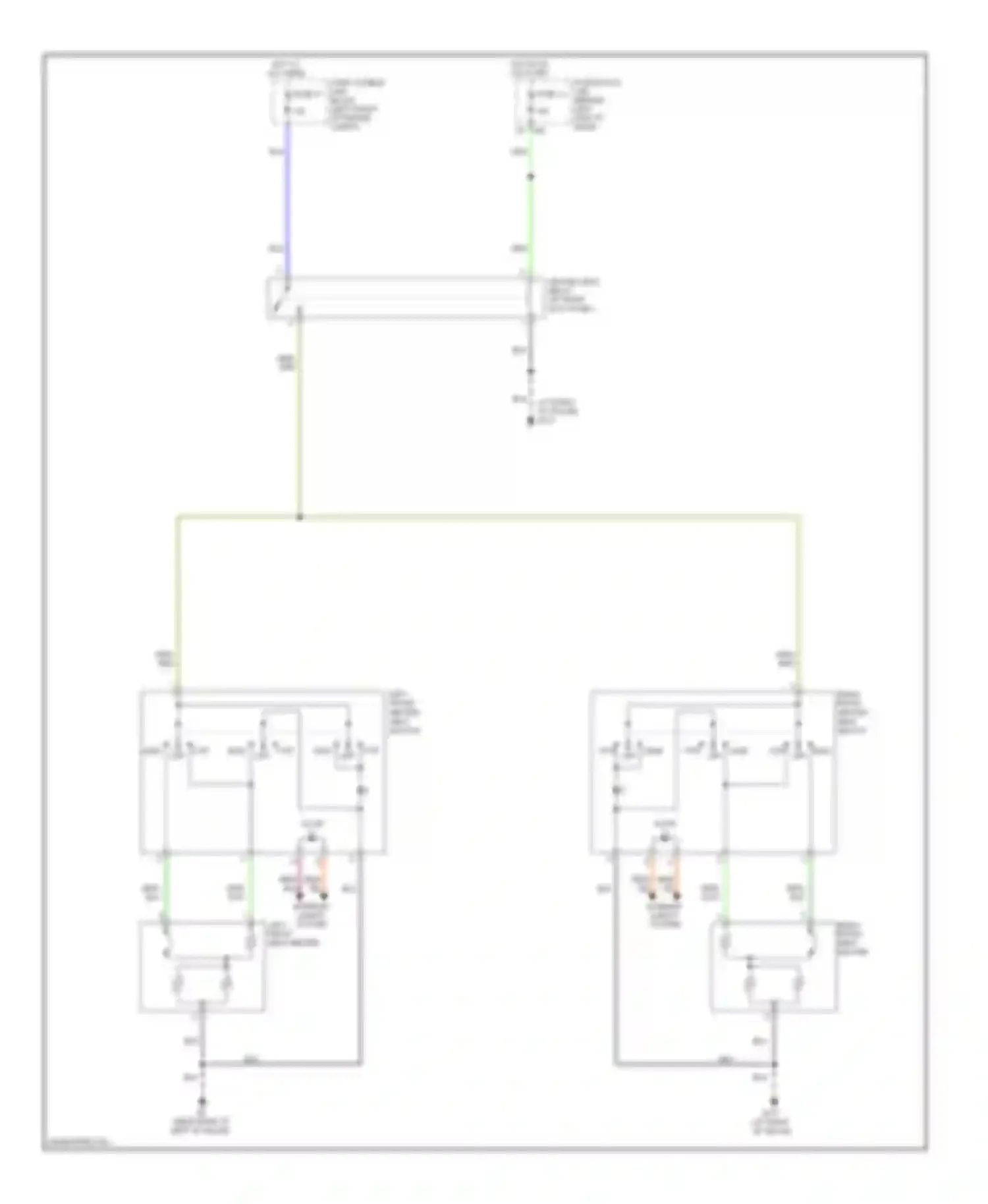 Quest Nissan III (2003-2009): Heated seats circuit