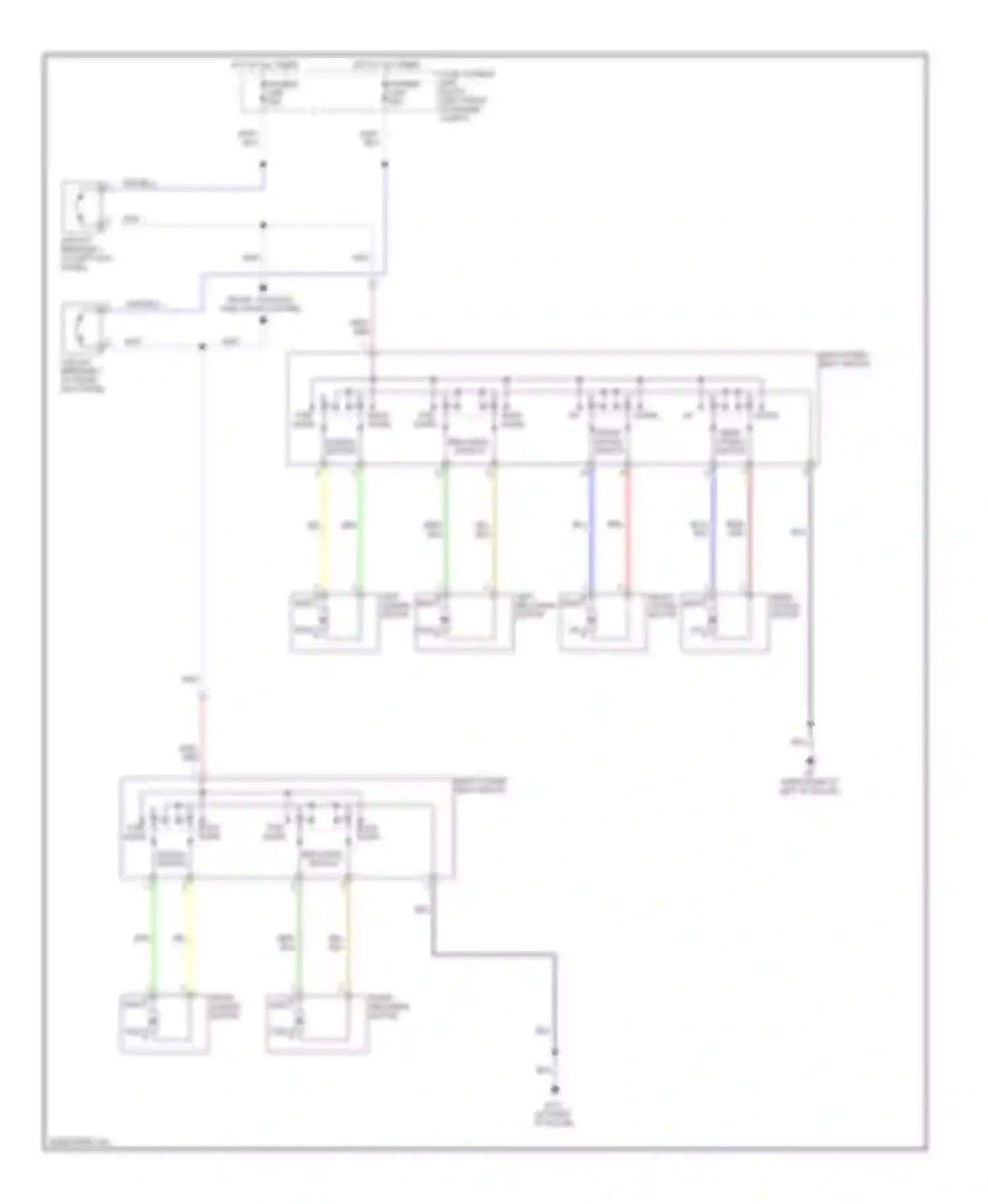 Quest Nissan III (2003-2009): Power seat circuit