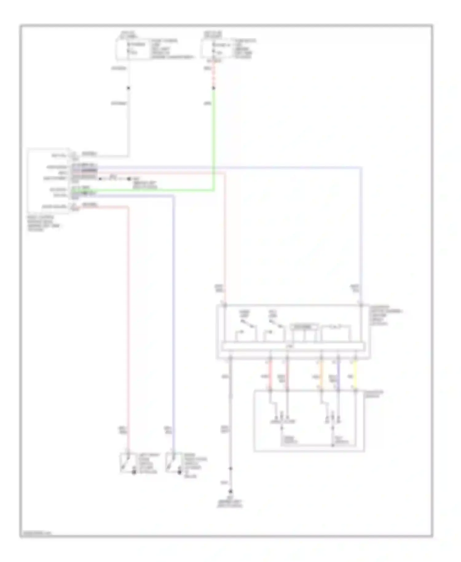 Quest Nissan III (2003-2009): Power top/sunroof circuit