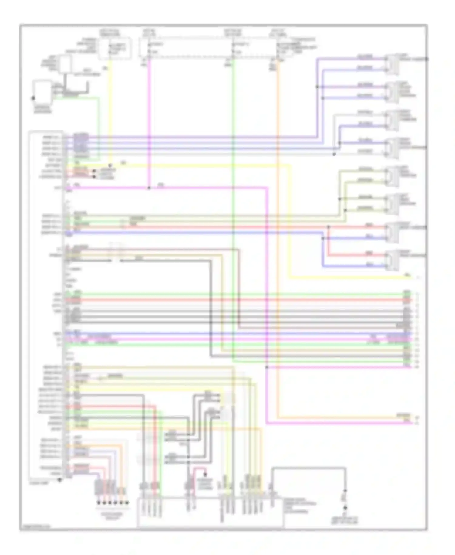 Quest Nissan III (2003-2009): Mid-line radio circuit (1 of 3)