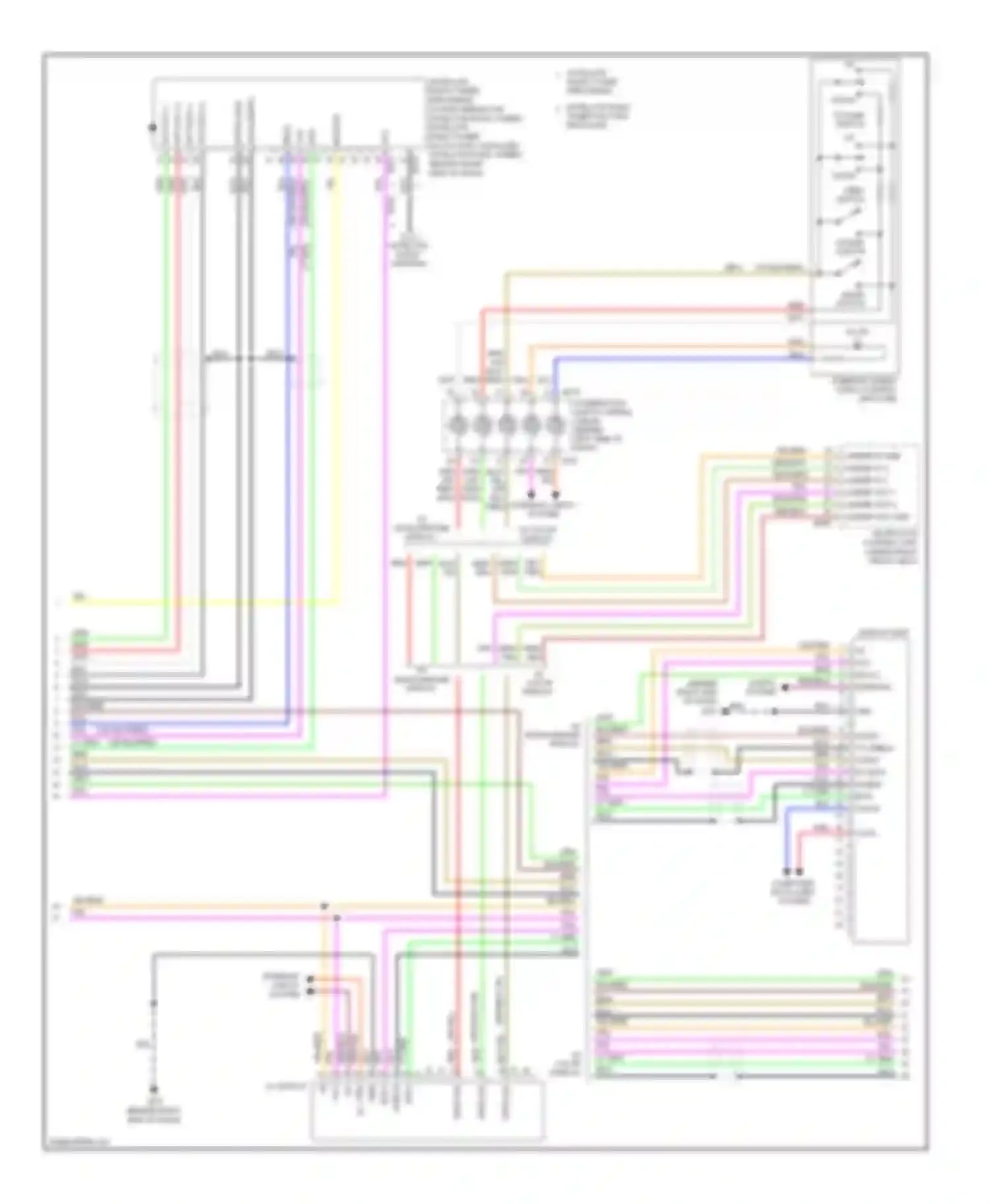 Quest Nissan III (2003-2009): Mid-line radio circuit (2 of 3)