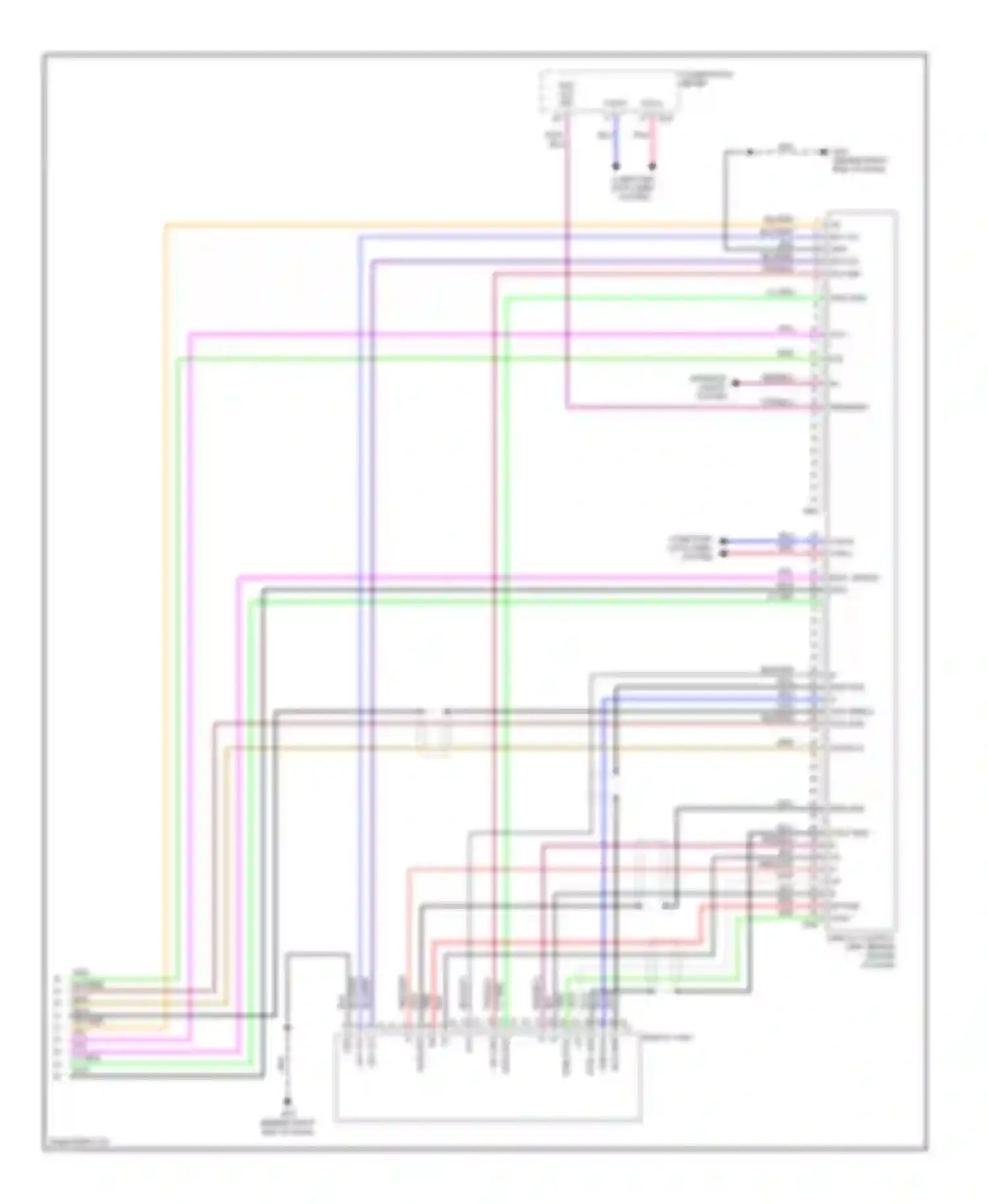 Quest Nissan III (2003-2009): Mid-line radio circuit (3 of 3)