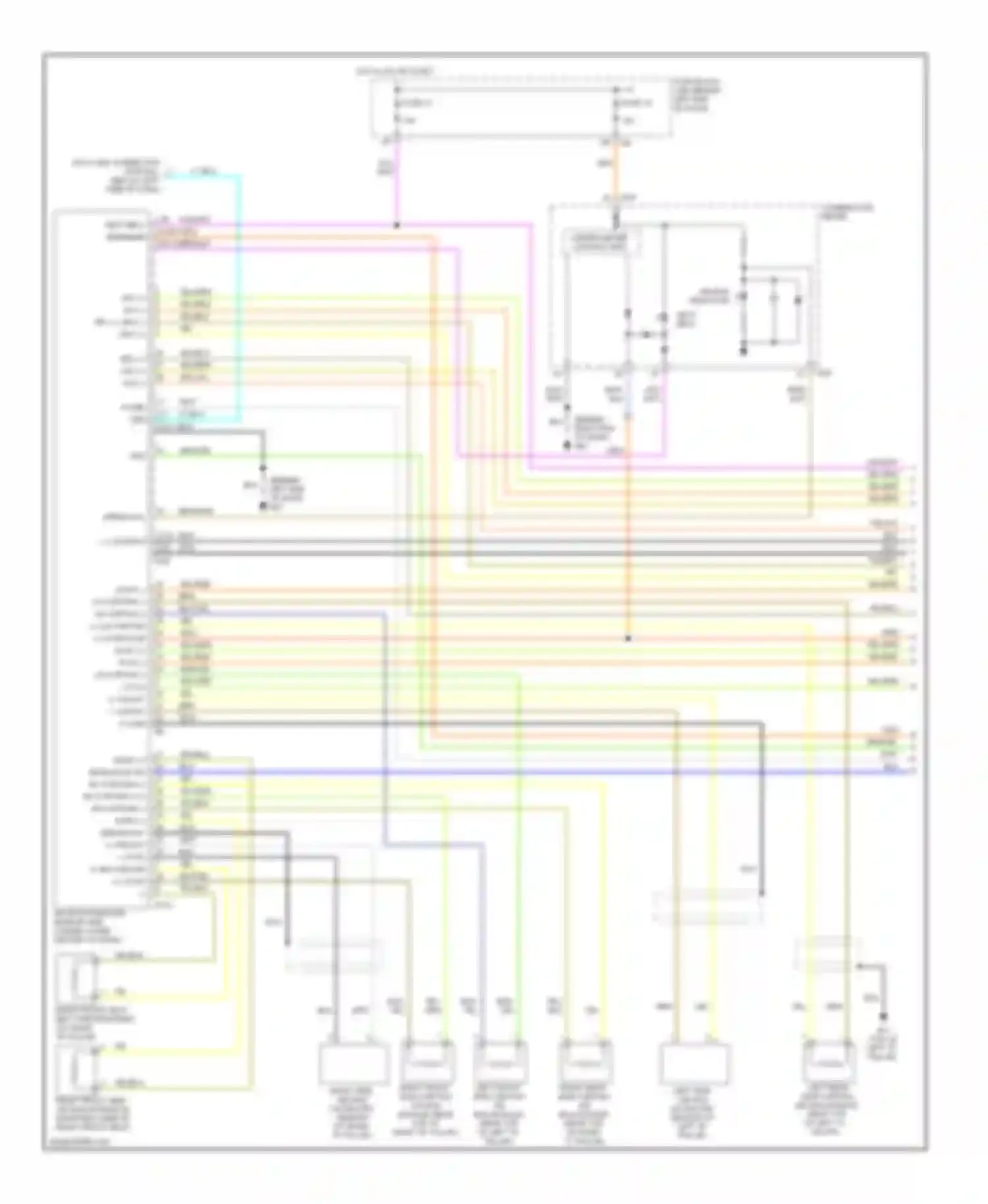 Quest Nissan III (2003-2009): Supplemental restraints circuit (1 of 3)