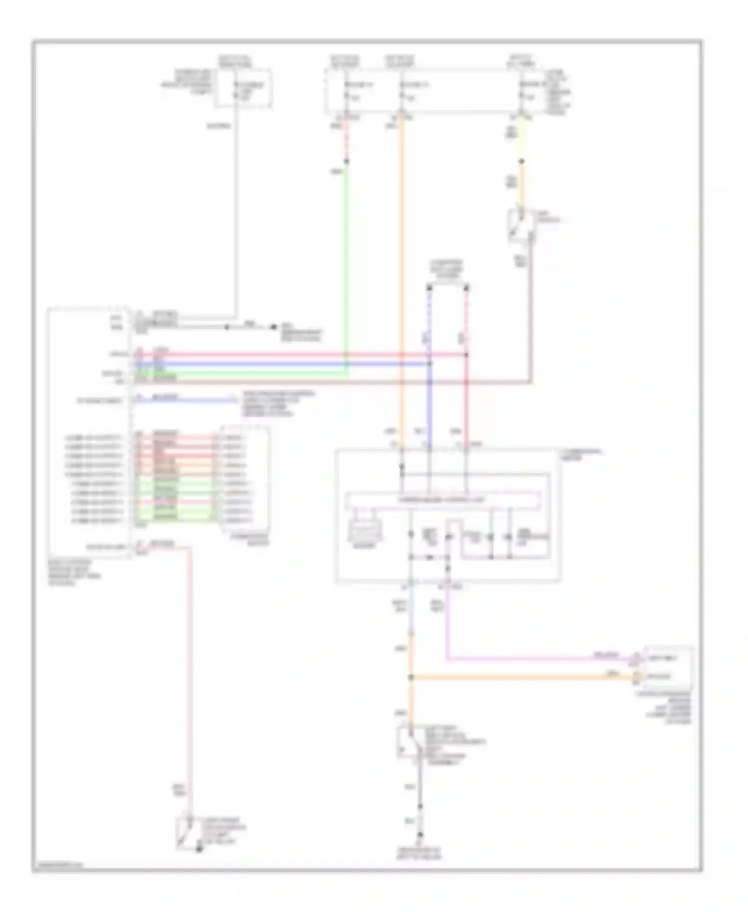 Quest Nissan III (2003-2009): Warning systems circuit