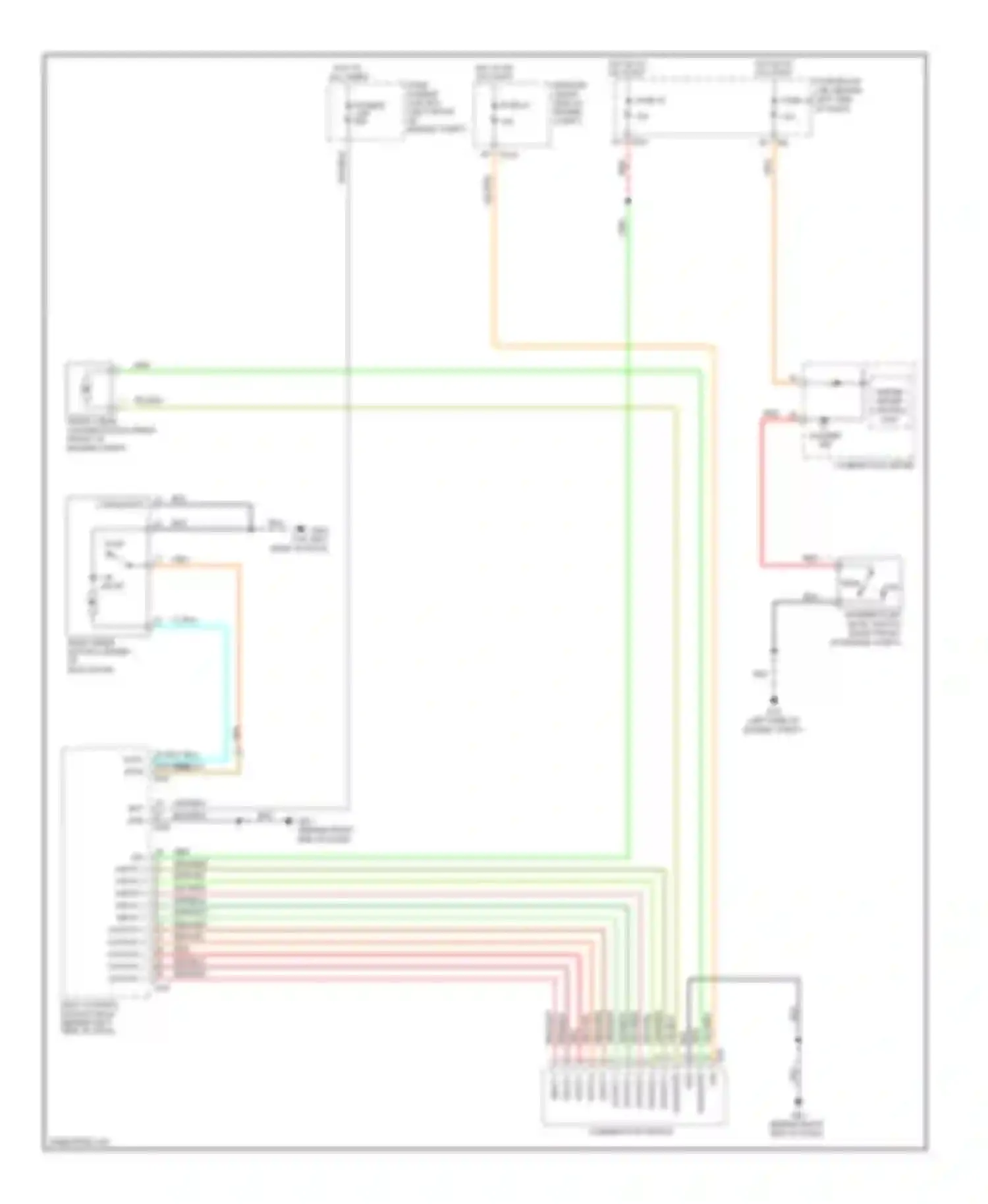 Quest Nissan III (2003-2009): Rear washer/wiper circuit