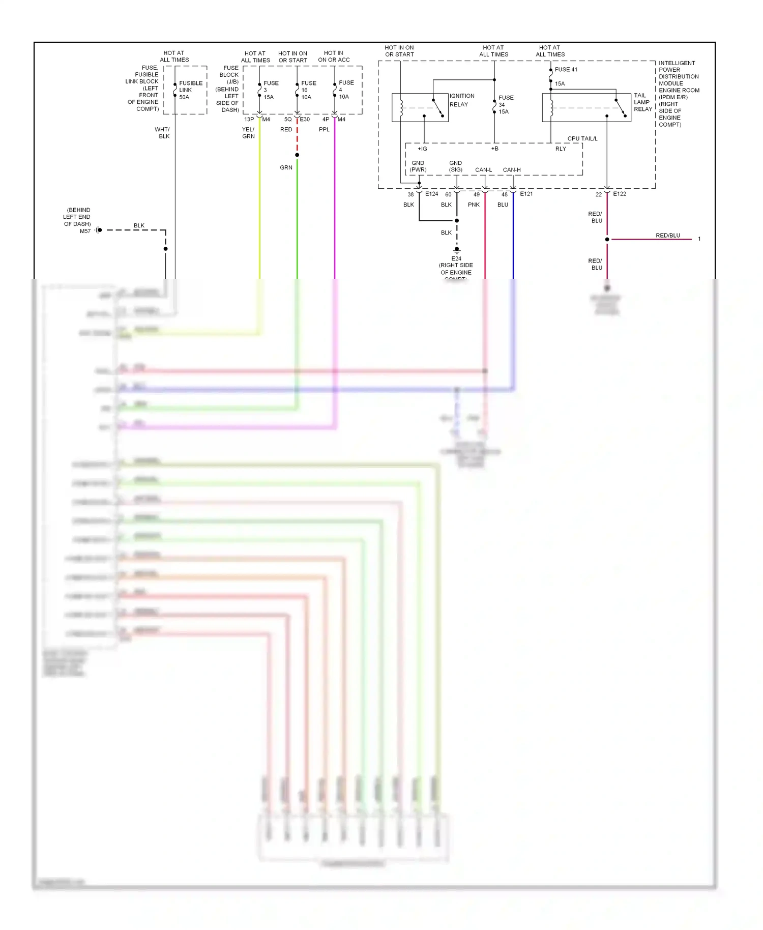 Wiring diagram blu for Nissan Quest III (2003-2009) (37 of 76)