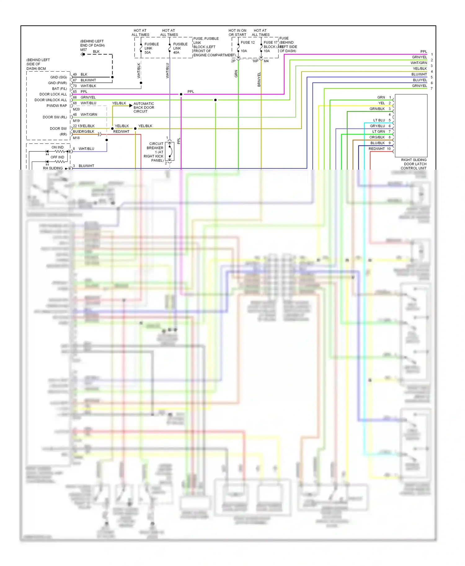 Wiring diagram blu for Nissan Quest III (2003-2009) (73 of 76)