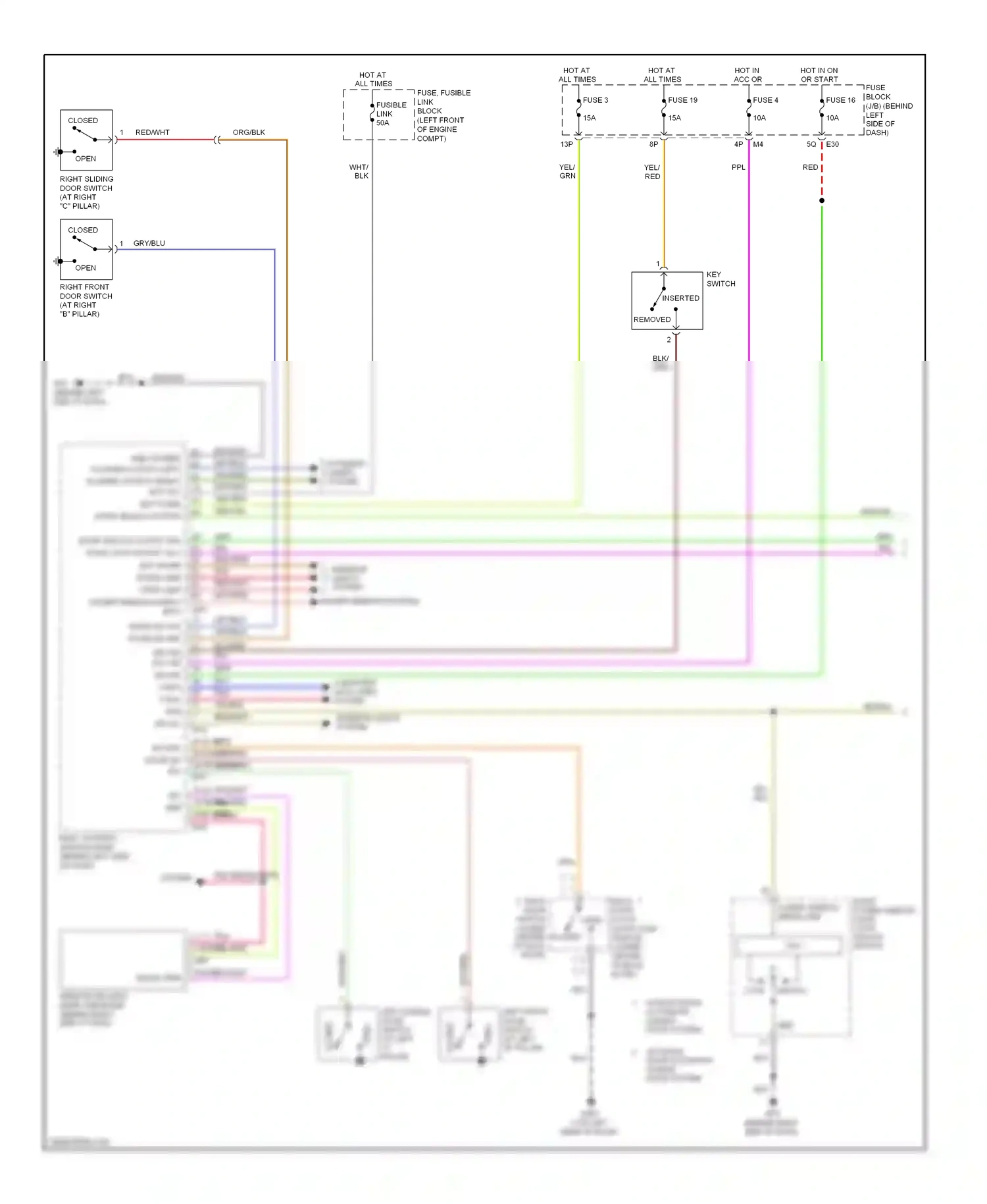 Wiring diagram blu for Nissan Quest III (2003-2009) (46 of 76)