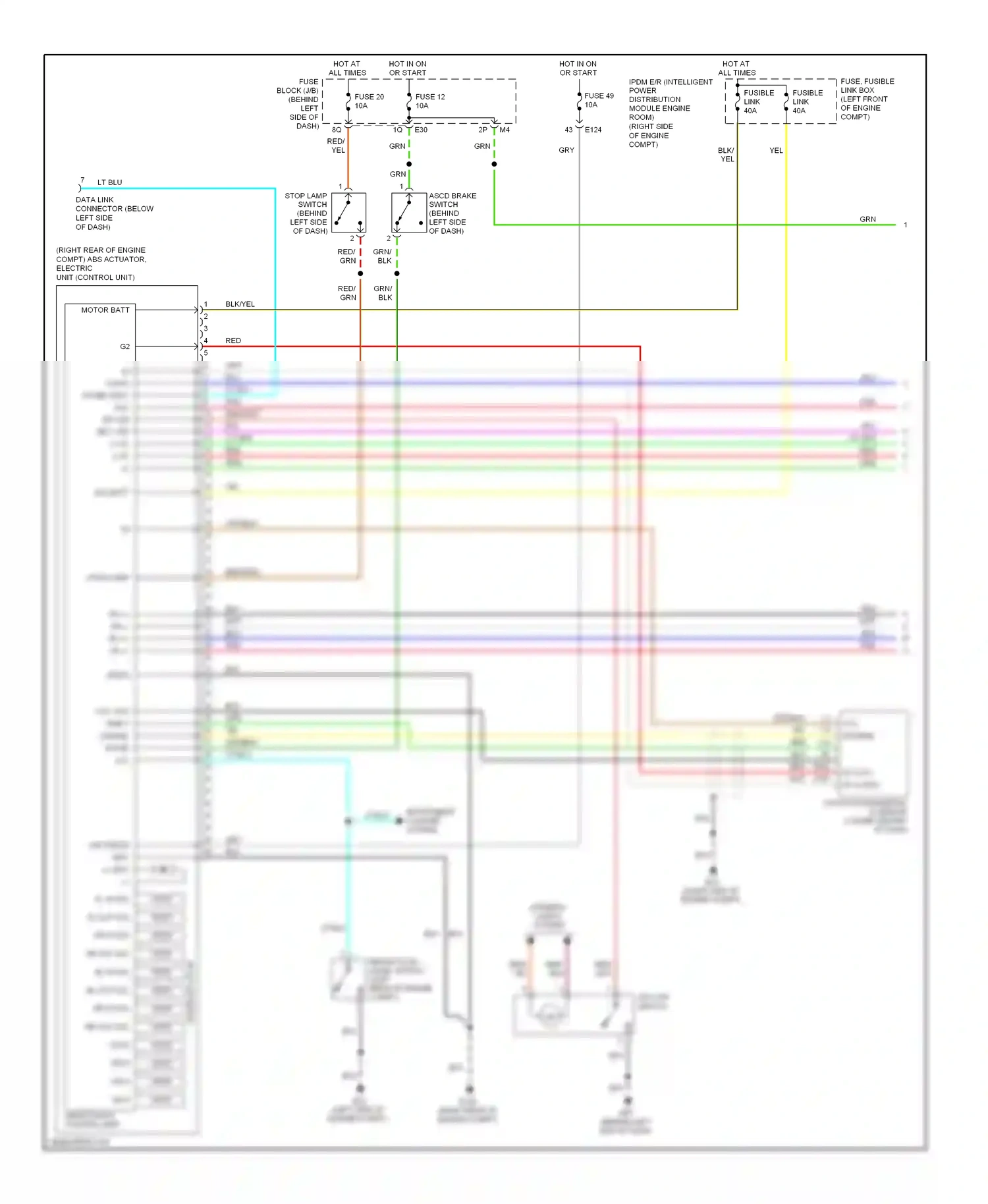 Wiring diagram blu for Nissan Quest III (2003-2009) (2 of 76)