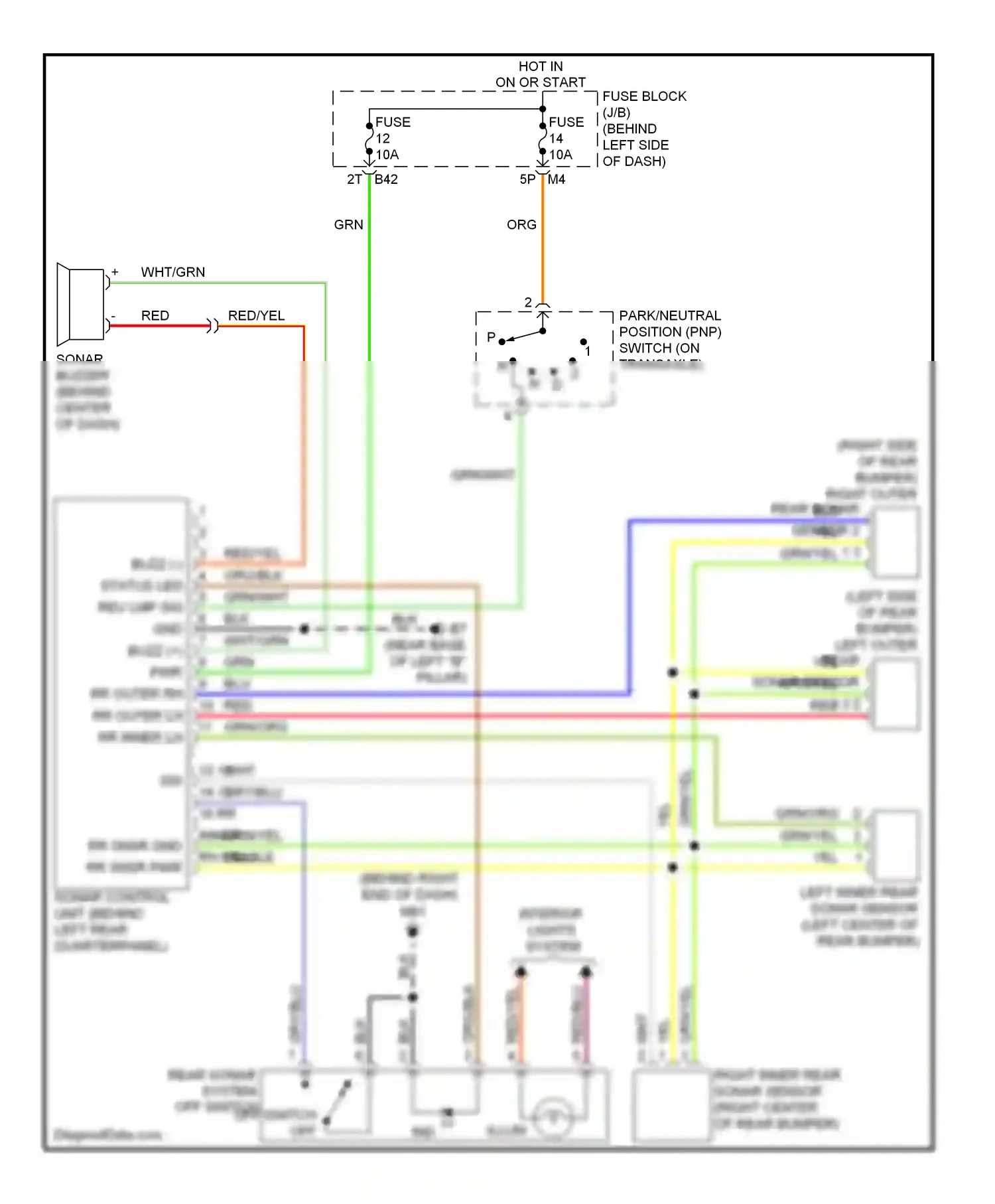 Wiring diagram blu for Nissan Quest III (2003-2009) (49 of 76)