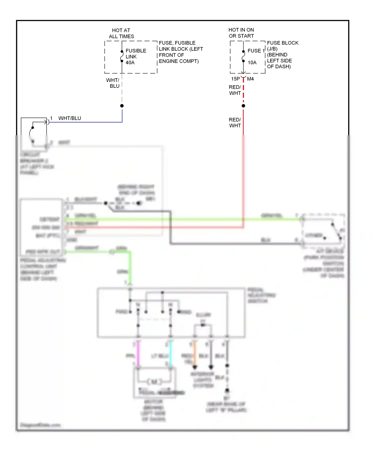 Wiring diagram blu for Nissan Quest III (2003-2009) (41 of 76)