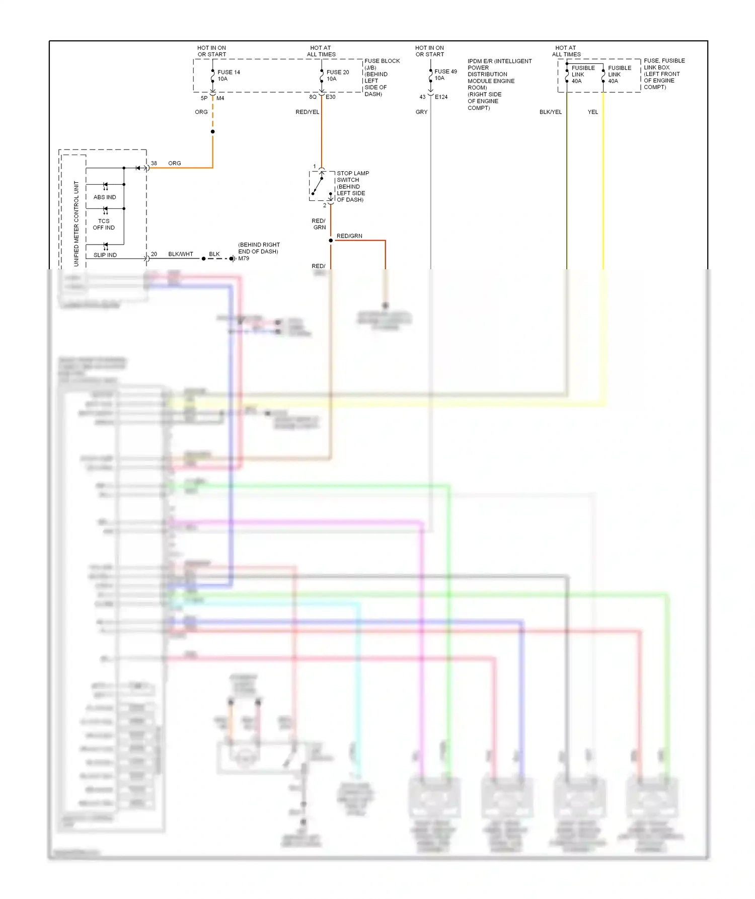 Wiring diagram blu for Nissan Quest III (2003-2009) (1 of 76)