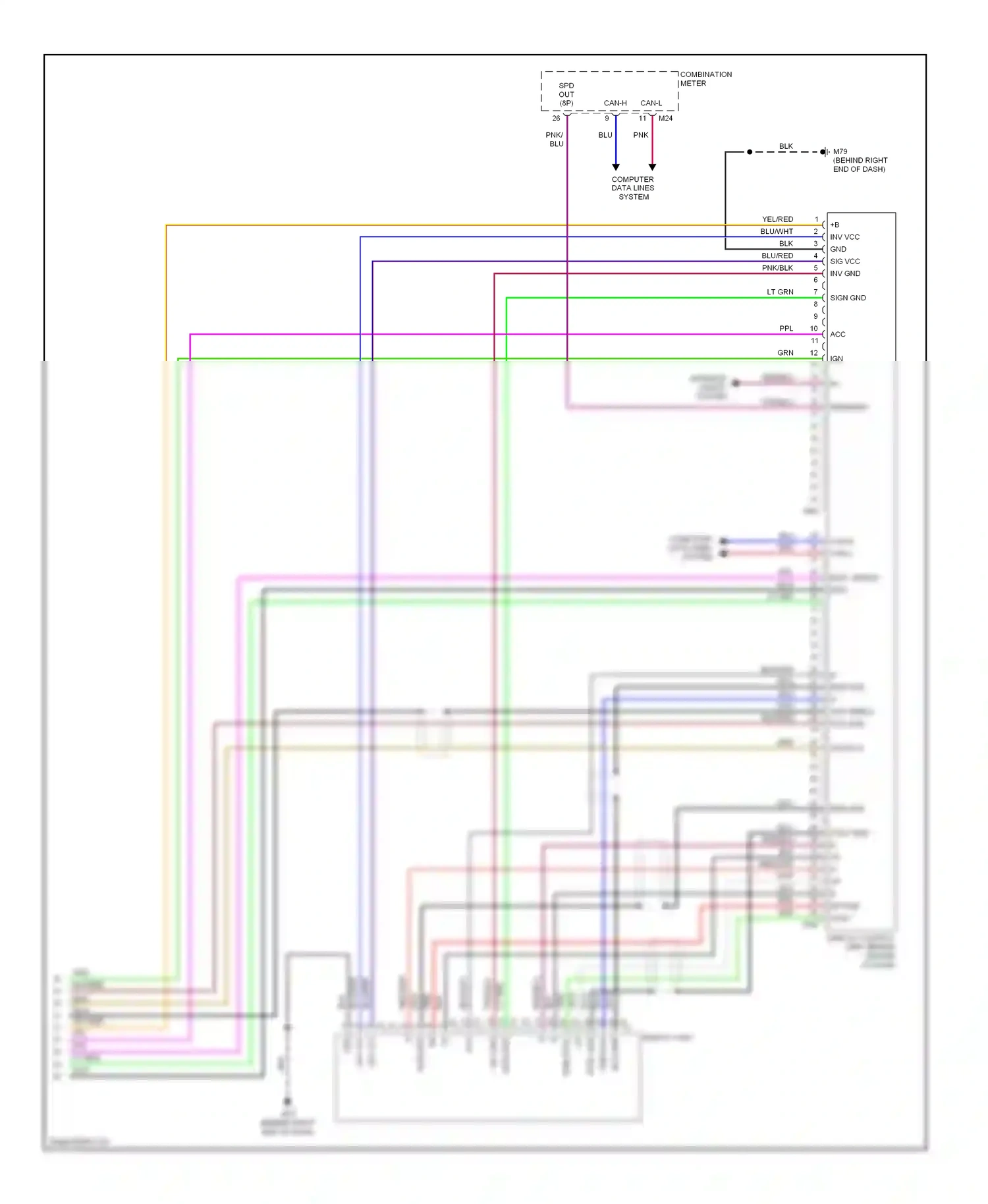 Wiring diagram blu for Nissan Quest III (2003-2009) (63 of 76)