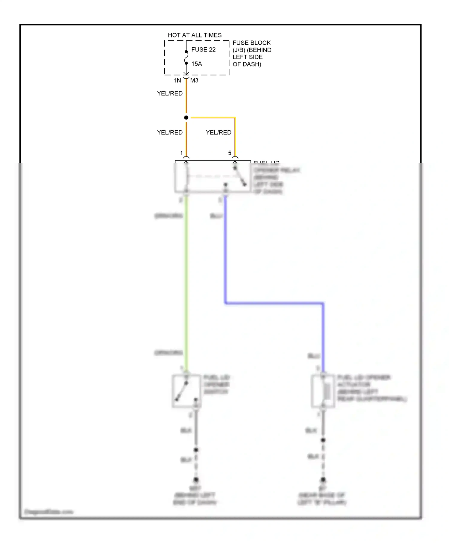 Wiring diagram blu for Nissan Quest III (2003-2009) (72 of 76)