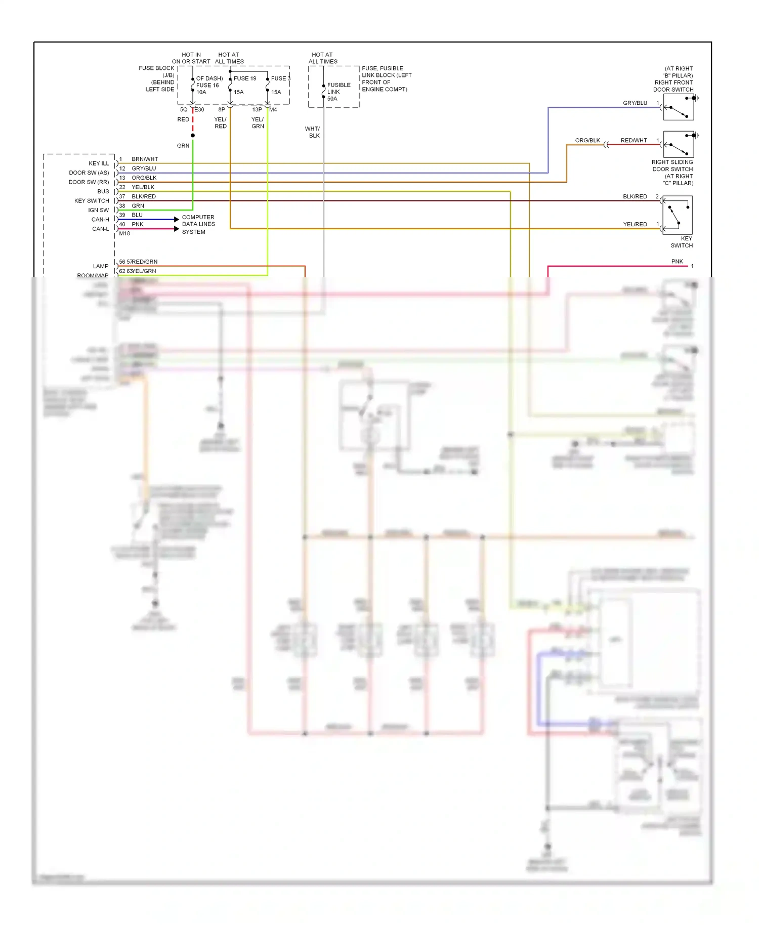 Wiring diagram blu for Nissan Quest III (2003-2009) (31 of 76)