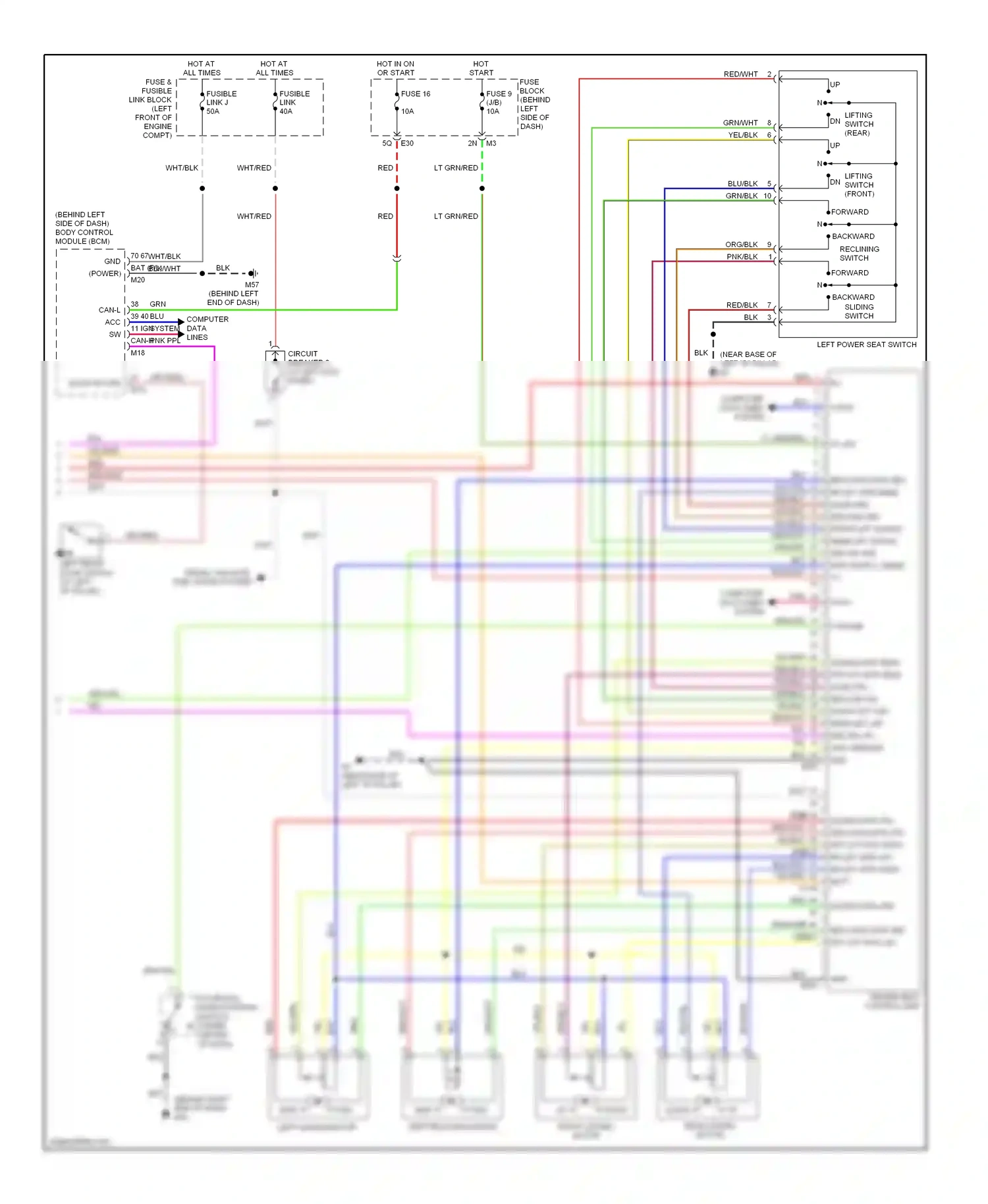 Wiring diagram blu for Nissan Quest III (2003-2009) (39 of 76)