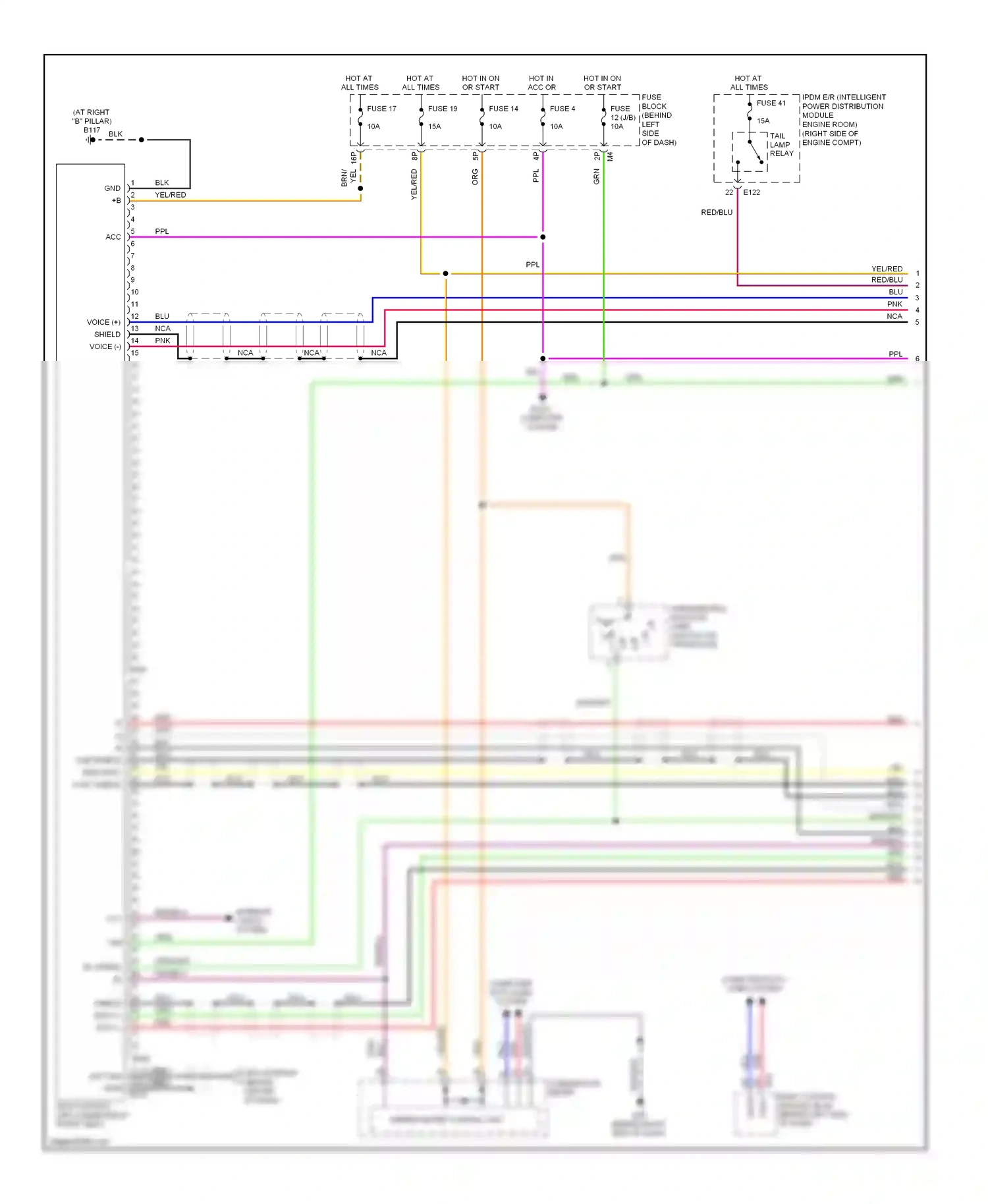 Wiring diagram blu for Nissan Quest III (2003-2009) (40 of 76)
