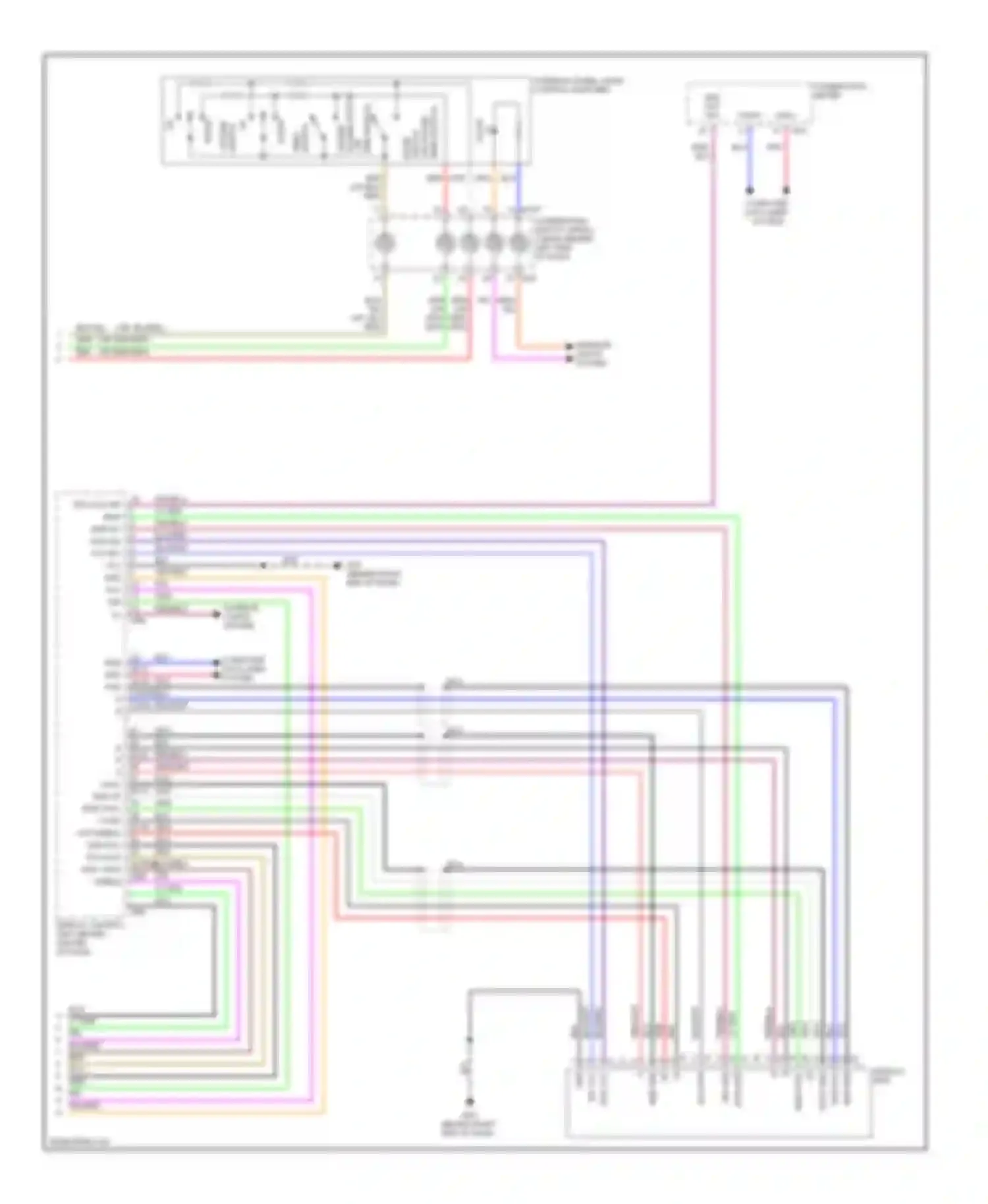 Wiring diagram combination meter for Nissan Quest III (2003-2009) (19 of 24)