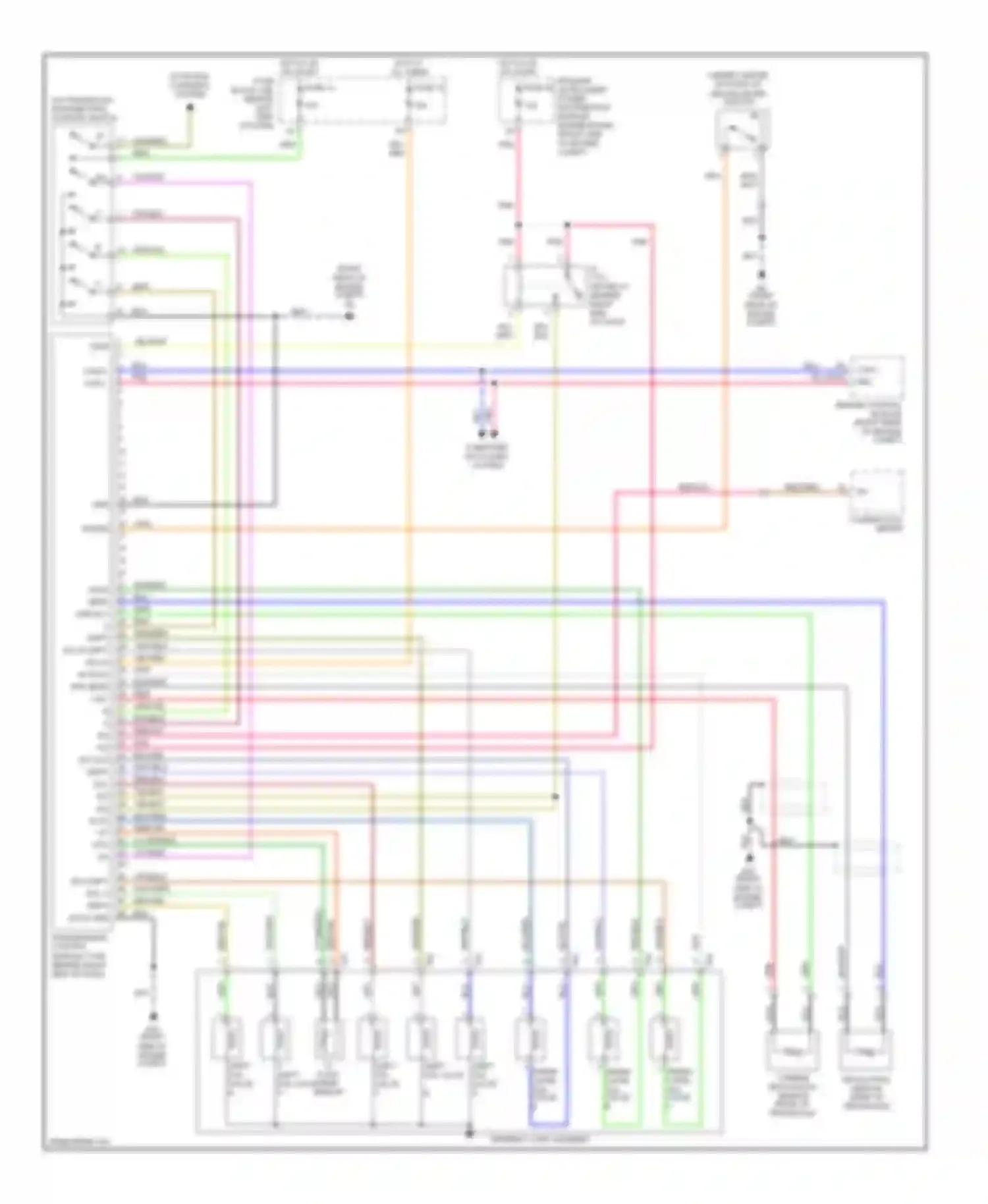 Wiring diagram combination meter for Nissan Quest III (2003-2009) (21 of 24)