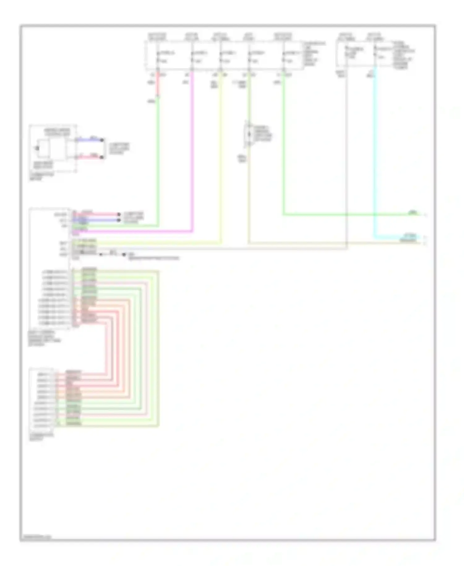 Wiring diagram combination switch for Nissan Quest III (2003-2009) (5 of 9)