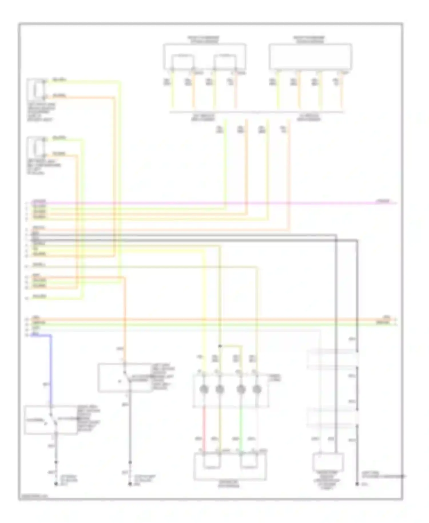 Wiring diagram front passenger air bag module for Nissan Quest III (2003-2009) (1 of 1)