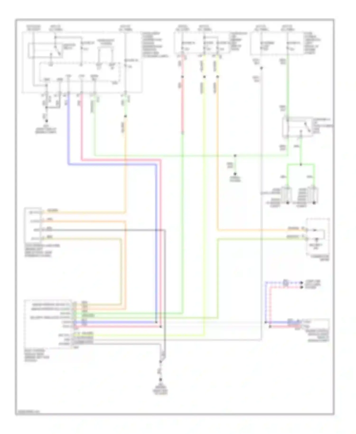 Wiring diagram horns system for Nissan Quest III (2003-2009) (2 of 2)