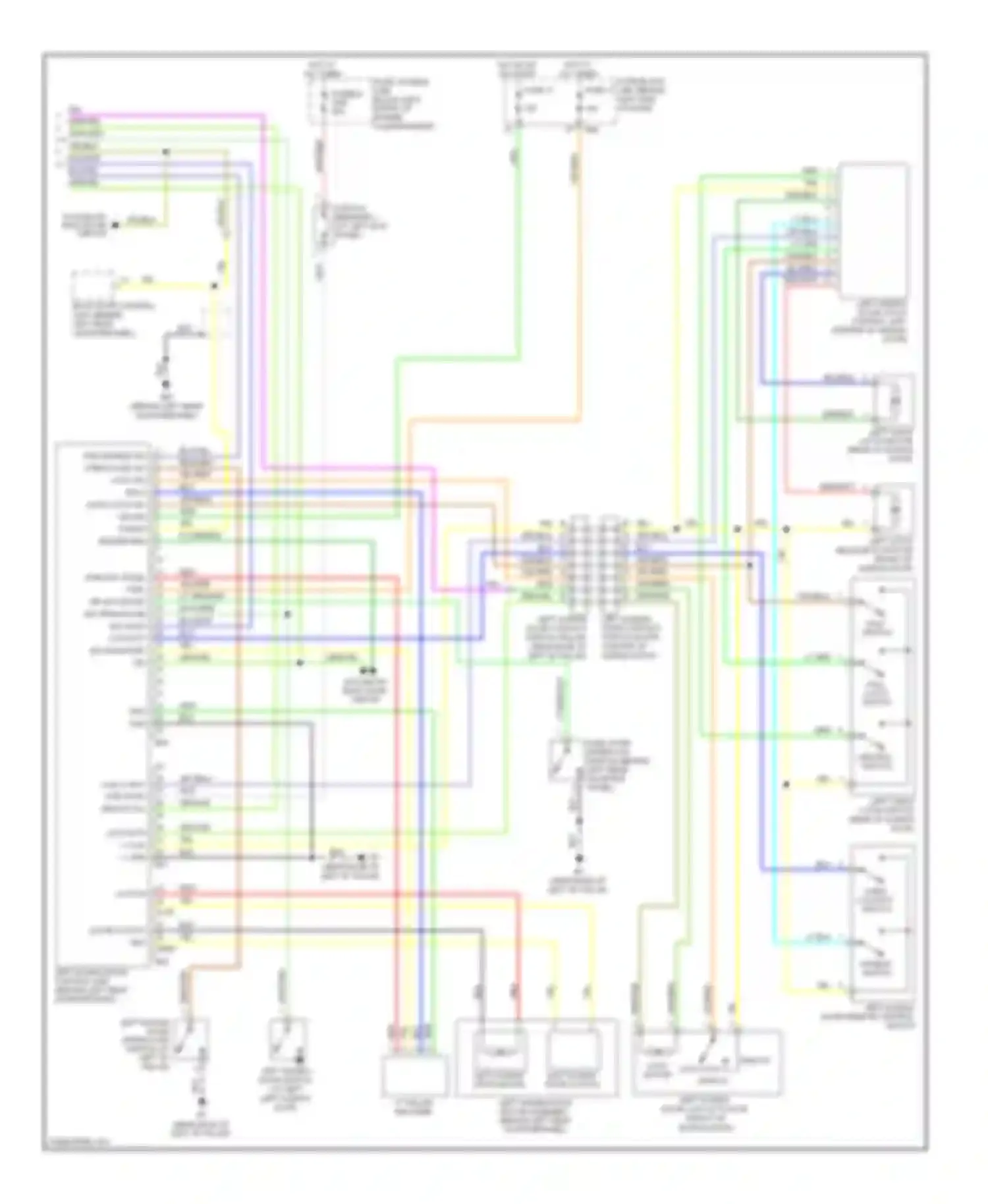 Wiring diagram left sliding door remote control switch for Nissan Quest III (2003-2009) (1 of 1)