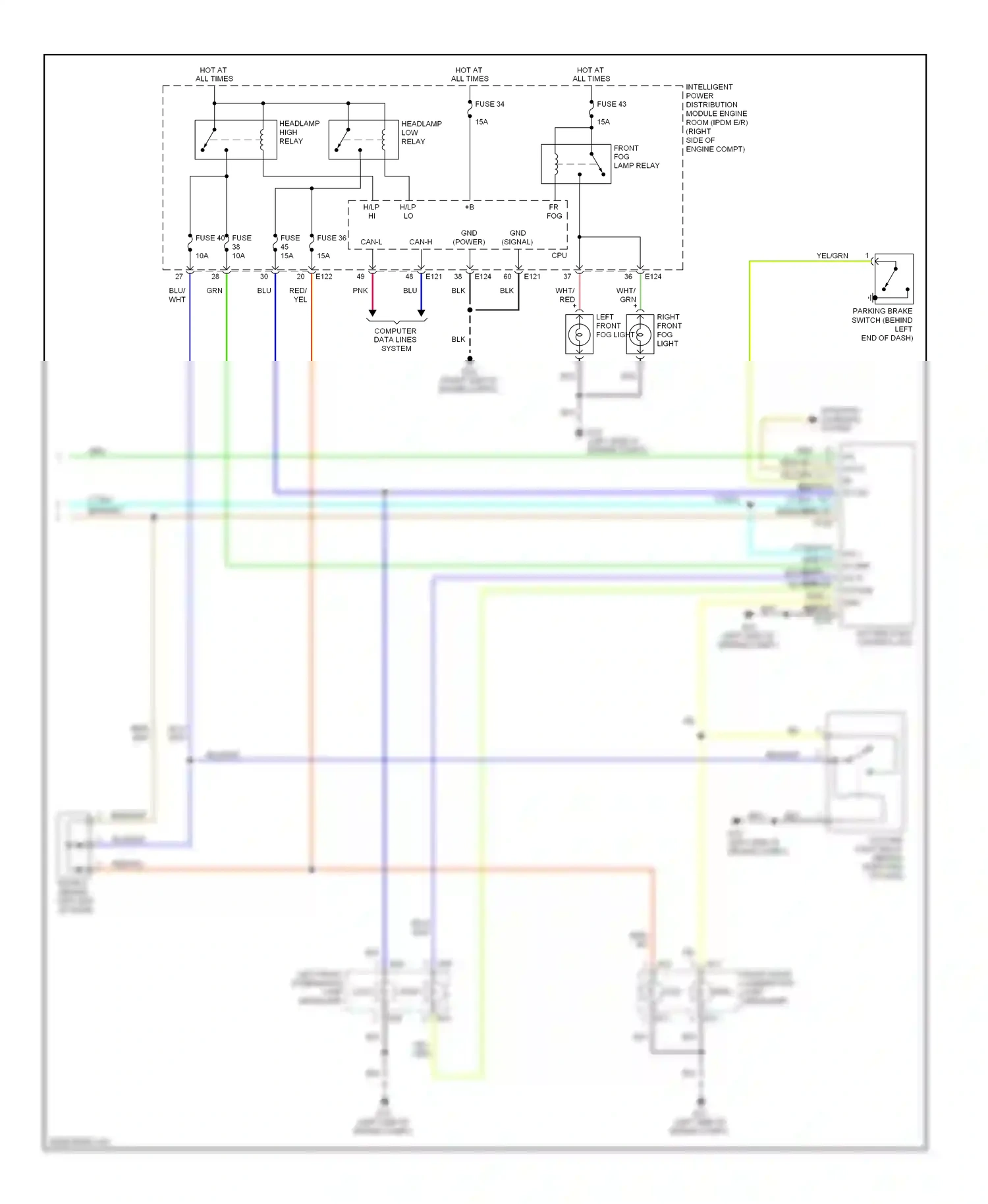 Wiring diagram lt blu for Nissan Quest III (2003-2009) (4 of 23)