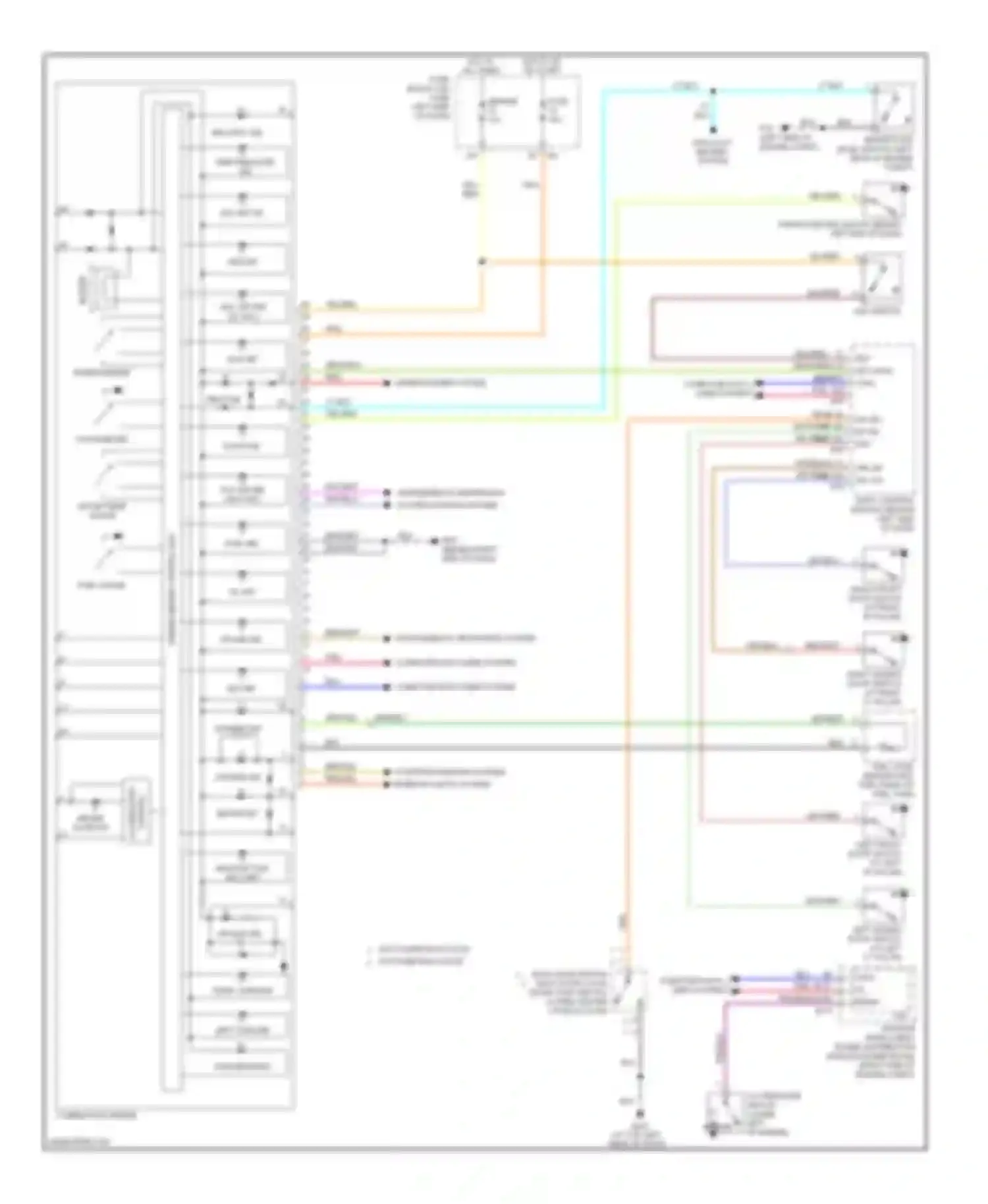 Wiring diagram malfunction ind lamp for Nissan Quest III (2003-2009) (1 of 1)