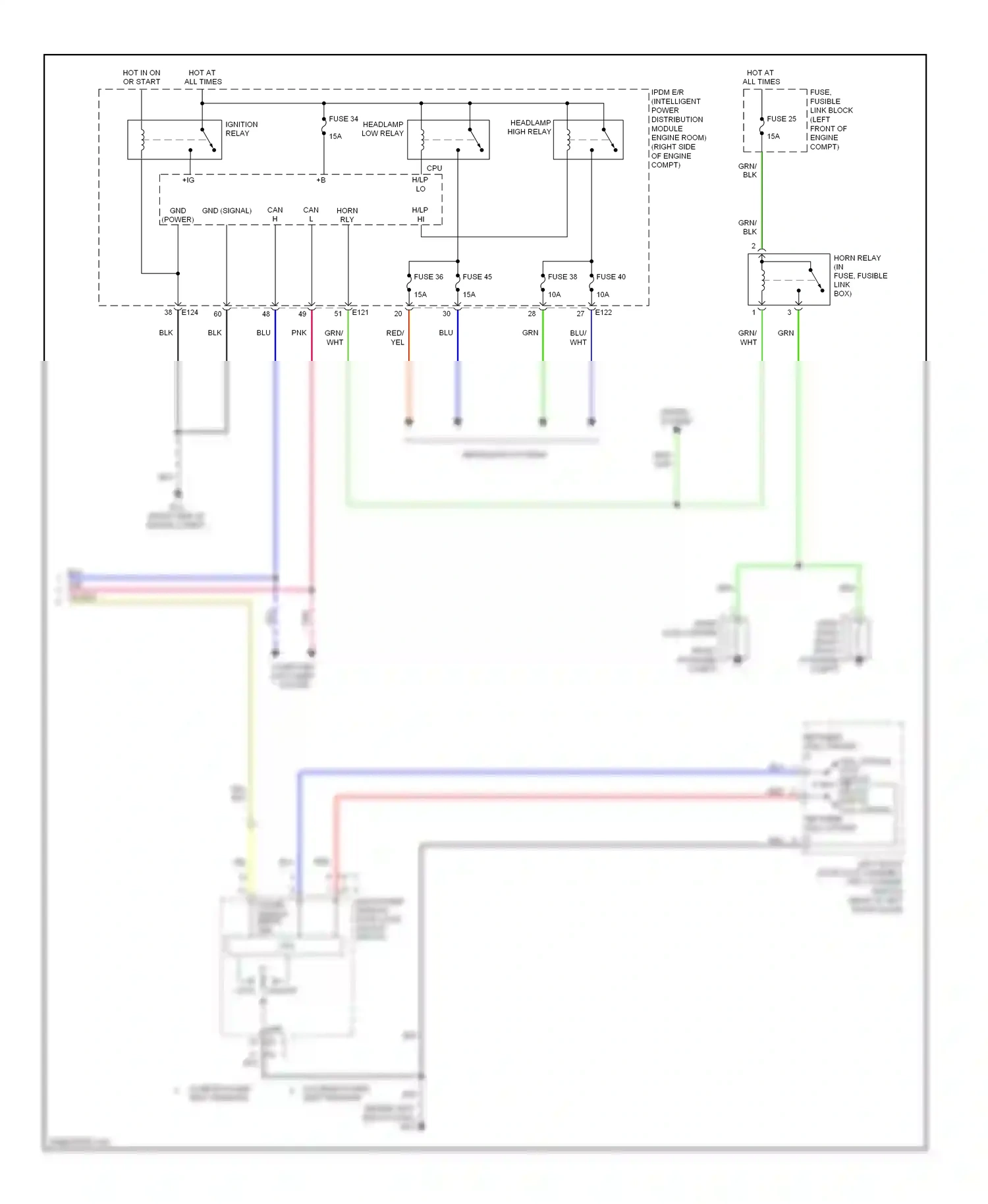 Wiring diagram & n for Nissan Quest III (2003-2009) (1 of 2)